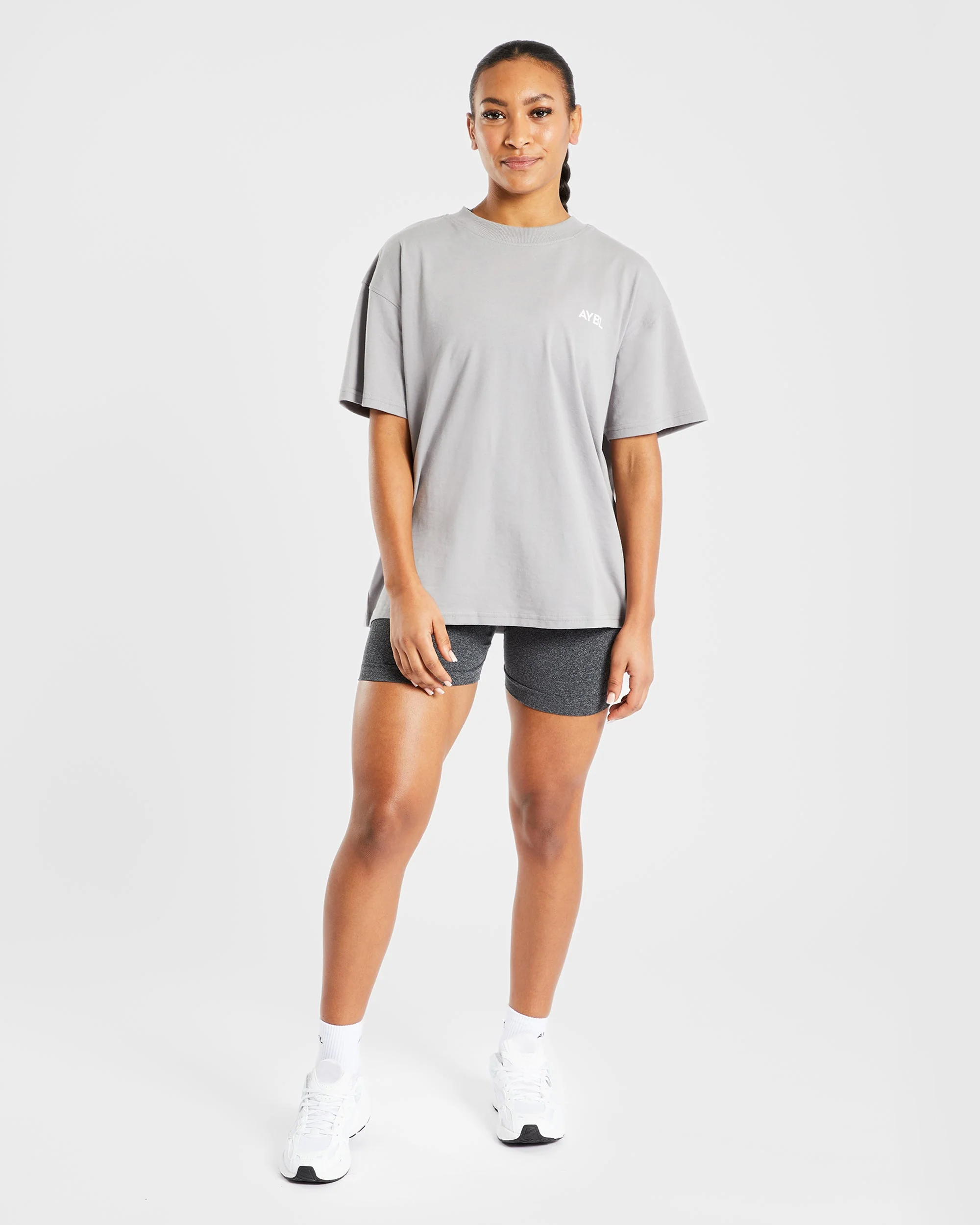 AYBL Club Oversized T Shirt - Gris - Image 3