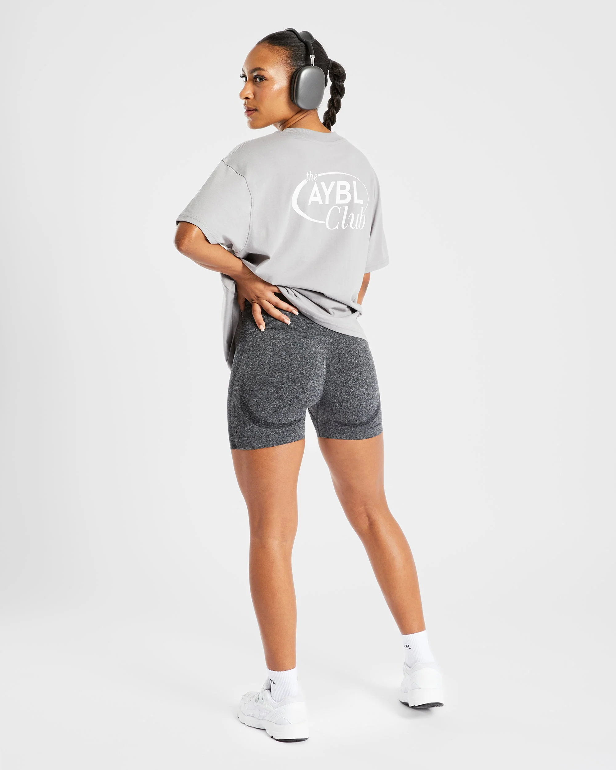 AYBL Club Oversized T Shirt - Gris - Image 7