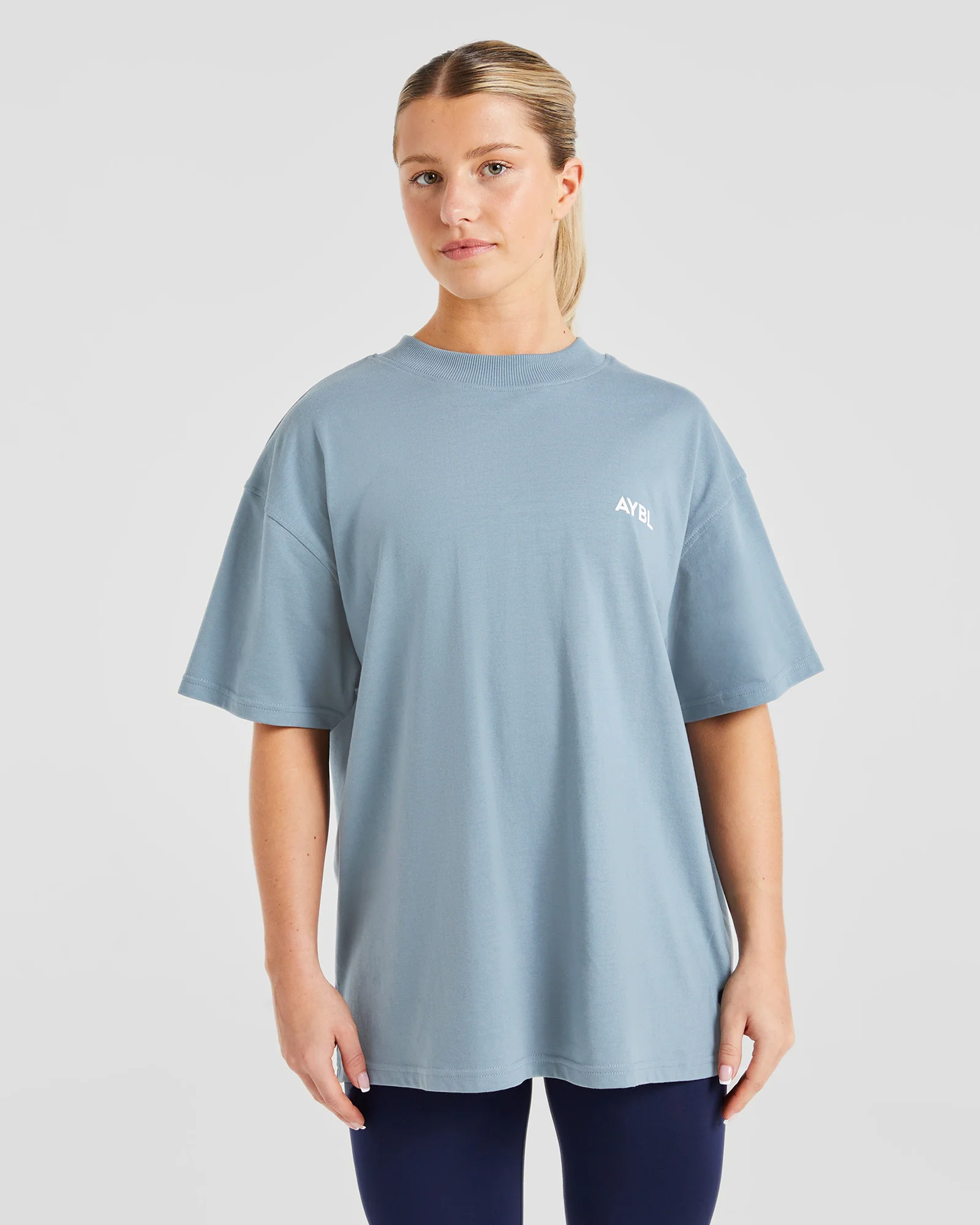 AYBL Club Oversized T Shirt - Vintage Bleu - Image 2