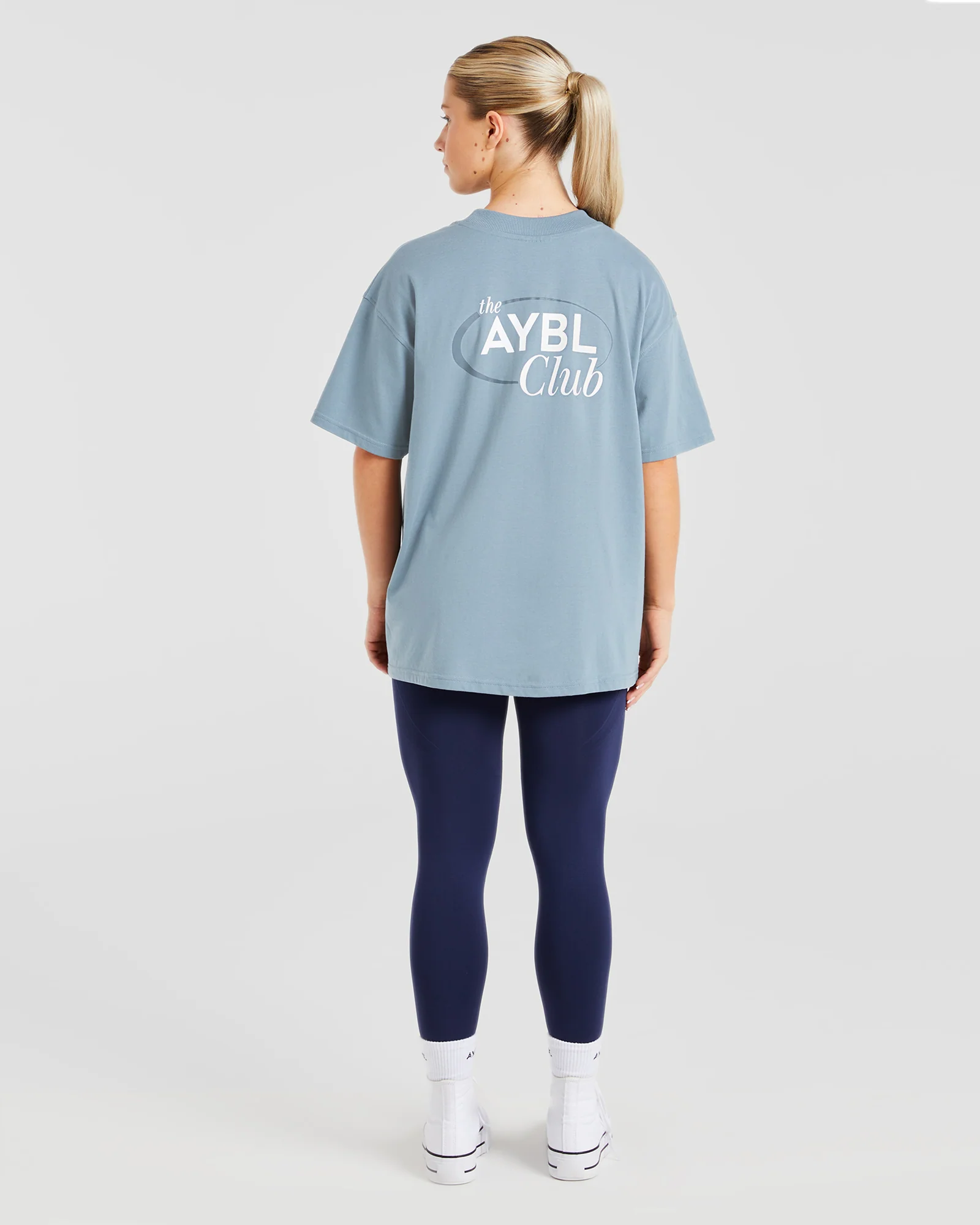 AYBL Club Oversized T Shirt - Vintage Bleu - Image 4