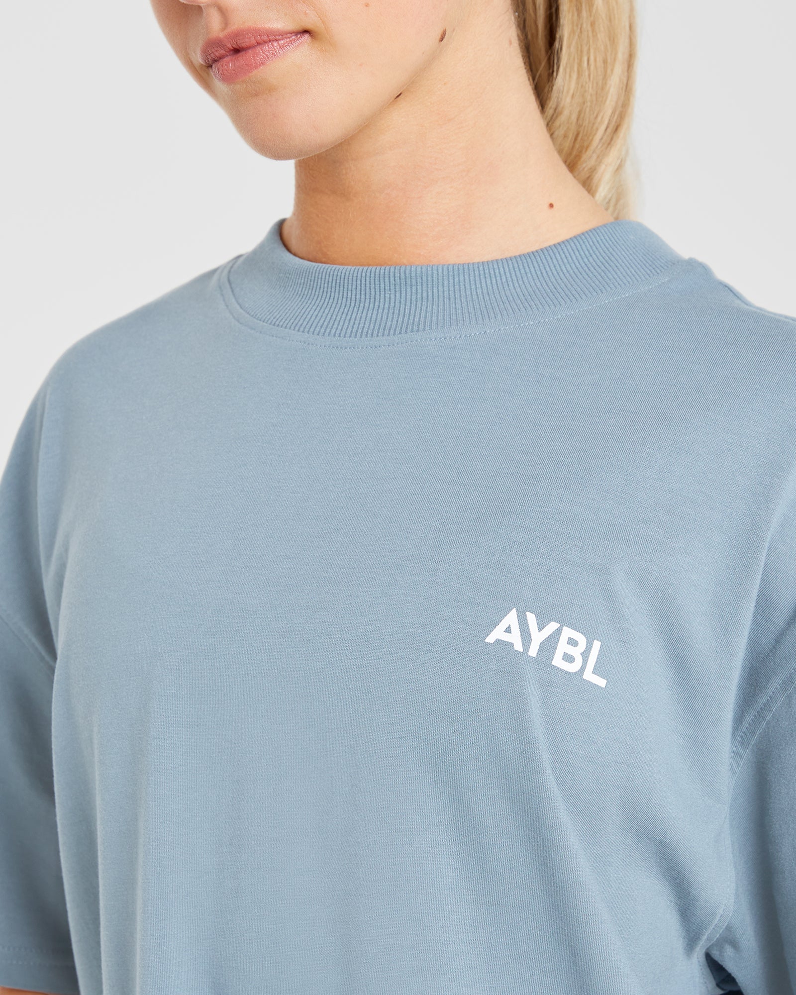 AYBL Club Oversized T Shirt - Vintage Bleu - Image 5