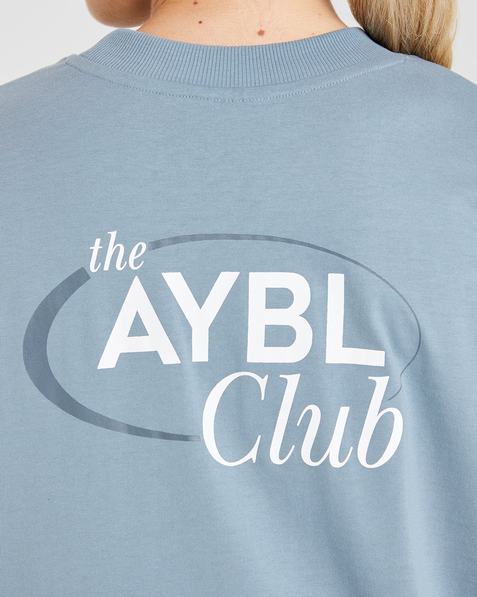 AYBL Club Oversized T Shirt - Vintage Bleu - Image 6