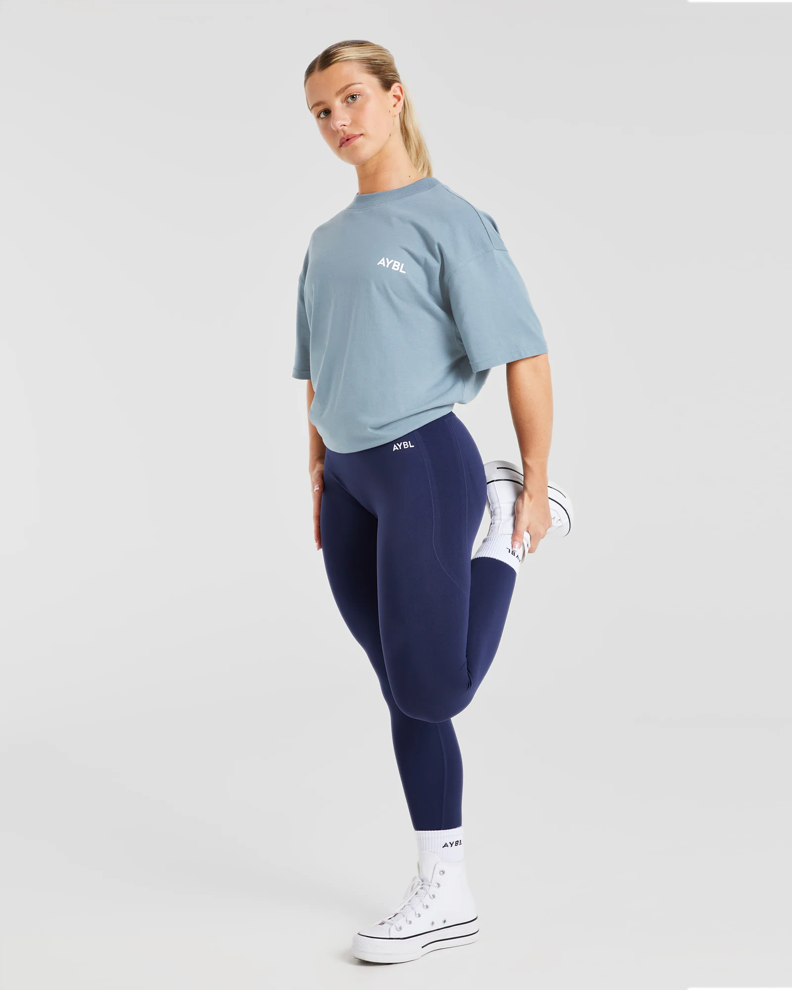 AYBL Club Oversized T Shirt - Vintage Bleu - Image 7