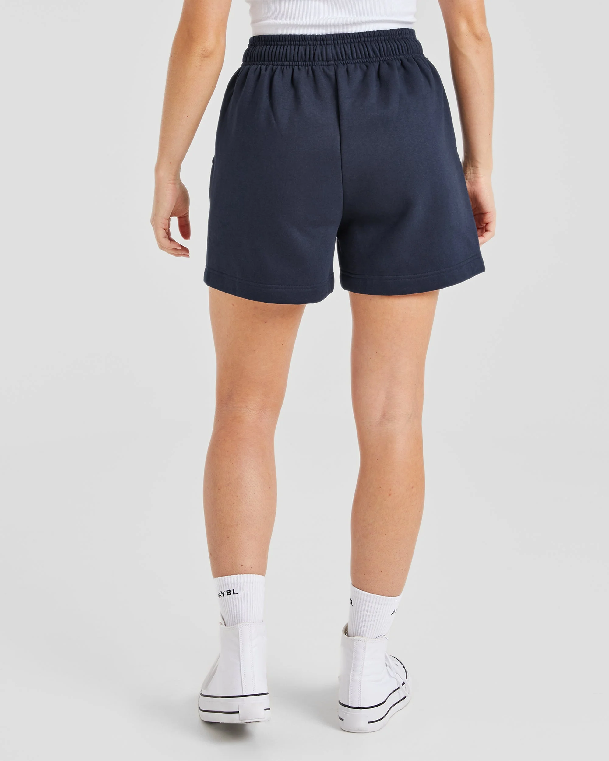AYBL Club Shorts - Navy/Sand - Image 2