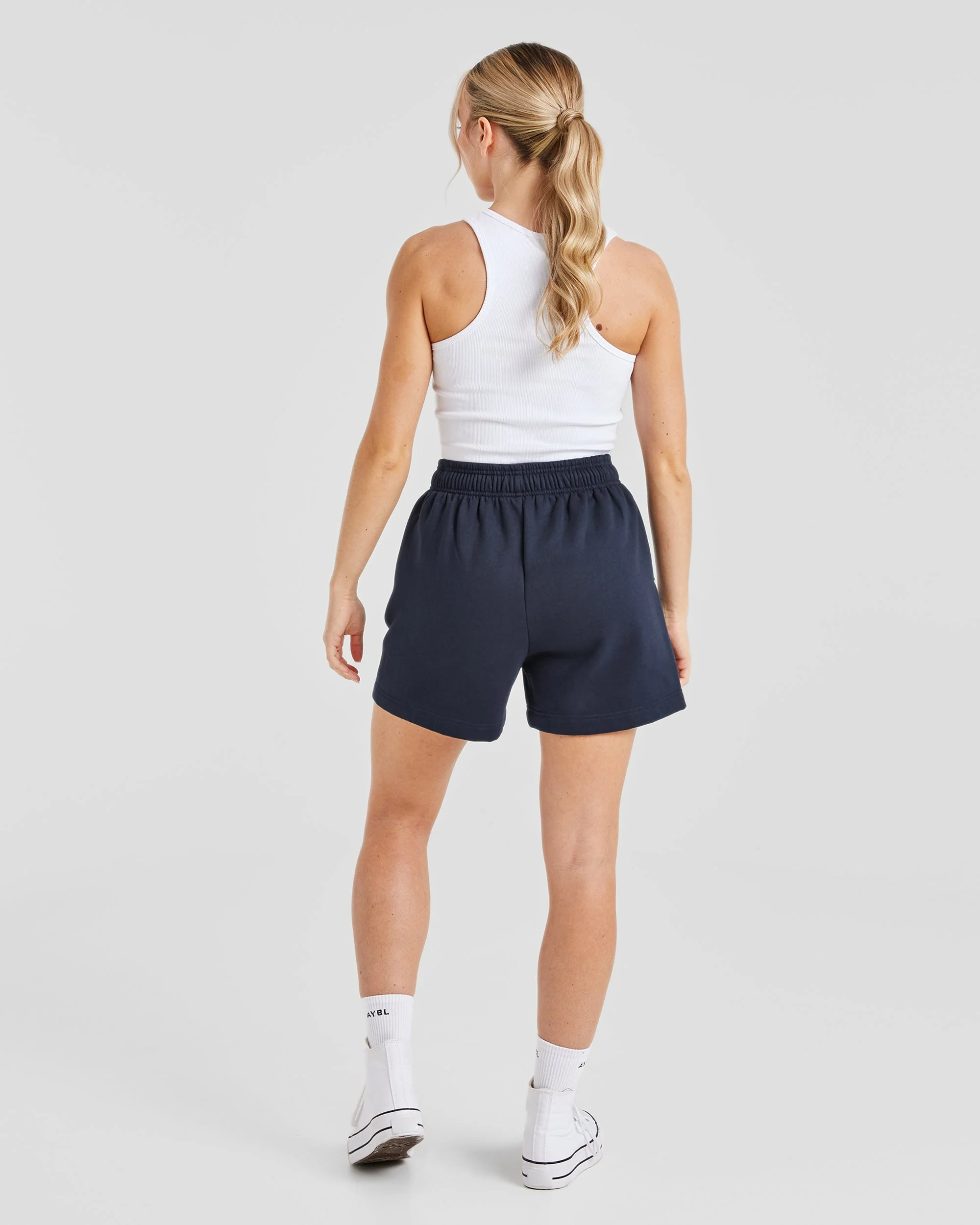 AYBL Club Shorts - Navy/Sand - Image 4