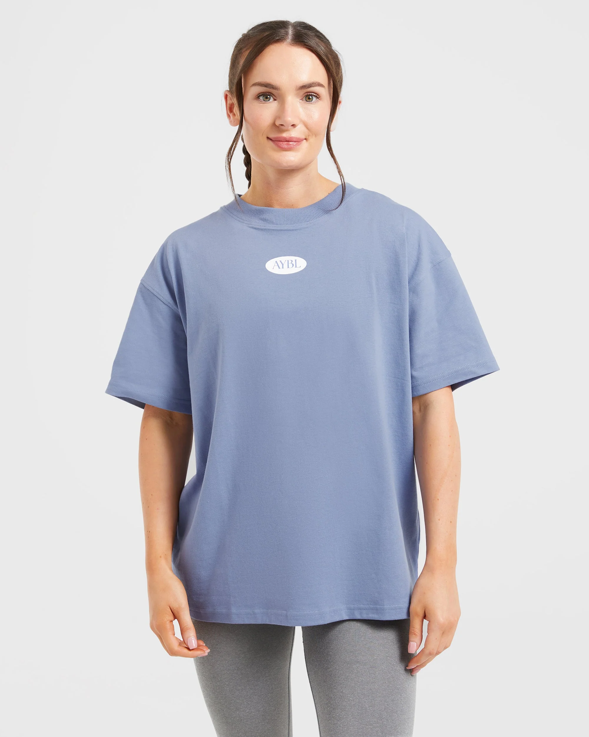 AYBL Lifestyle Oversized T Shirt - Cornflower Bleu - Image 2