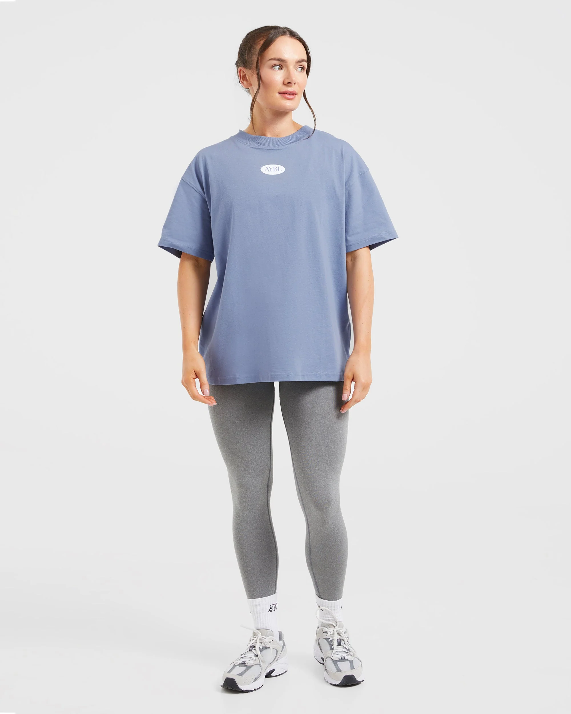 AYBL Lifestyle Oversized T Shirt - Cornflower Bleu - Image 3