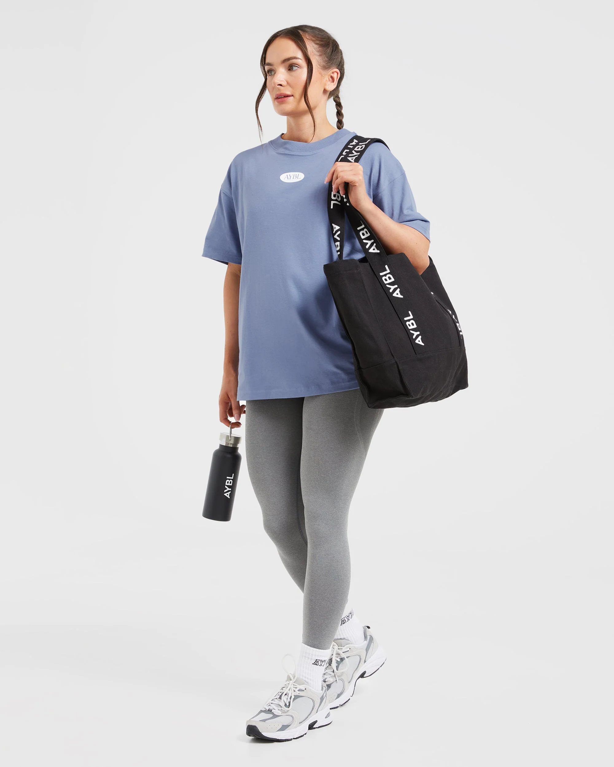 AYBL Lifestyle Oversized T Shirt - Cornflower Bleu - Image 7