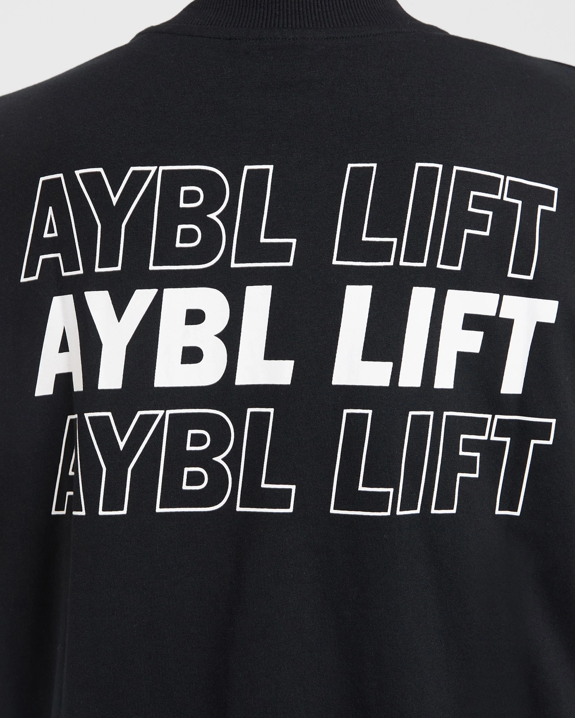 AYBL Lift Italic Oversized T Shirt - Noir - Image 5