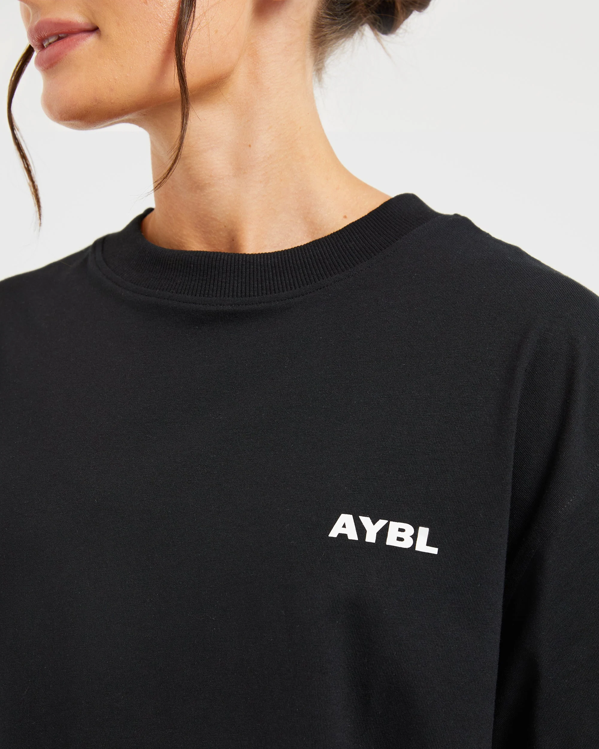 AYBL Lift Italic Oversized T Shirt - Noir - Image 6