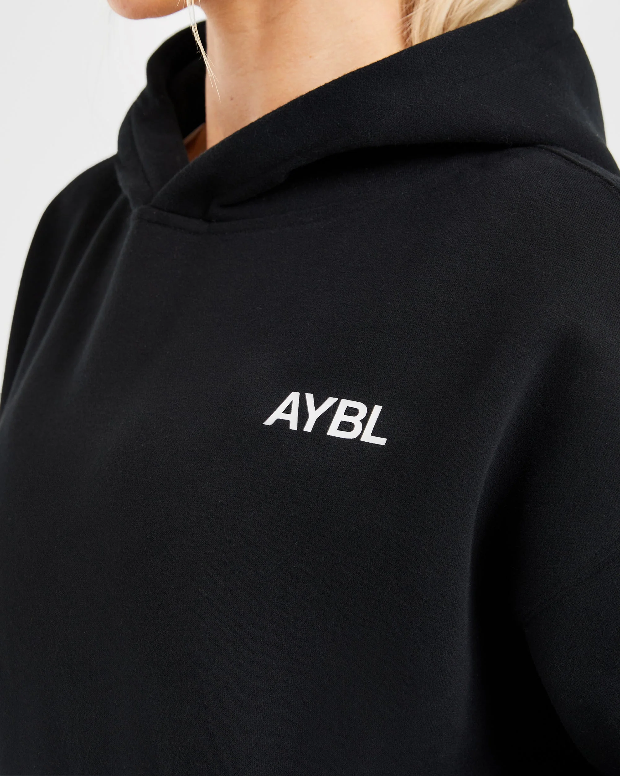 AYBL Sports Club Oversized Hoodie - Noir/Blanc - Image 5