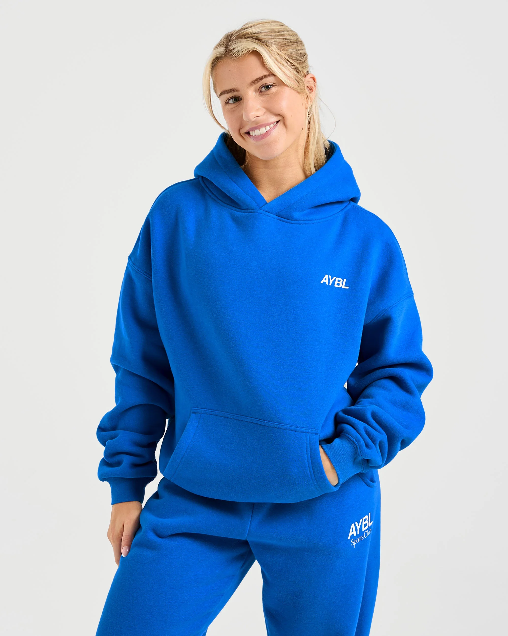 AYBL Sports Club Oversized Hoodie - Cobalt - Image 2