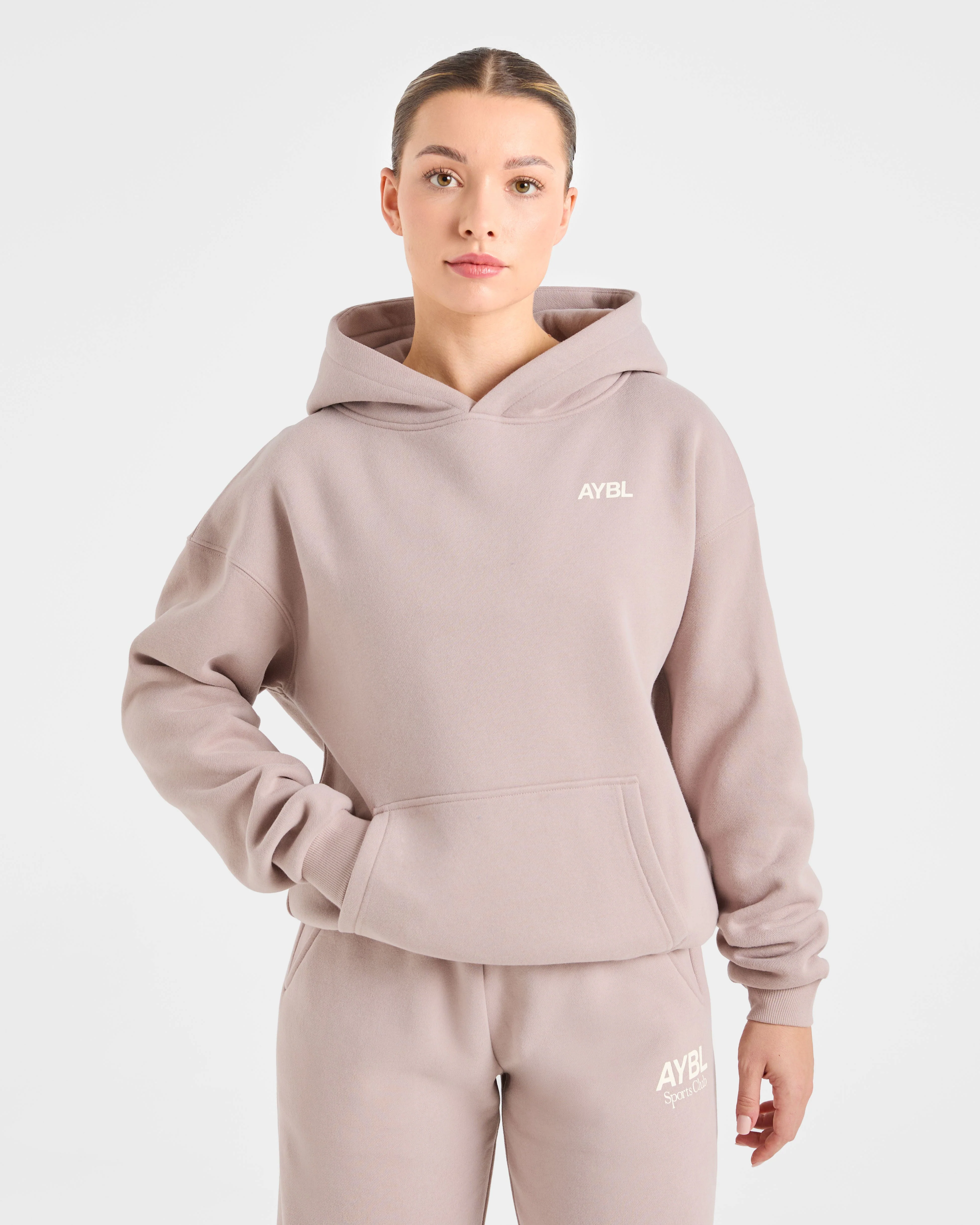 AYBL Sports Club Oversized Hoodie - Mink Rose - Image 2