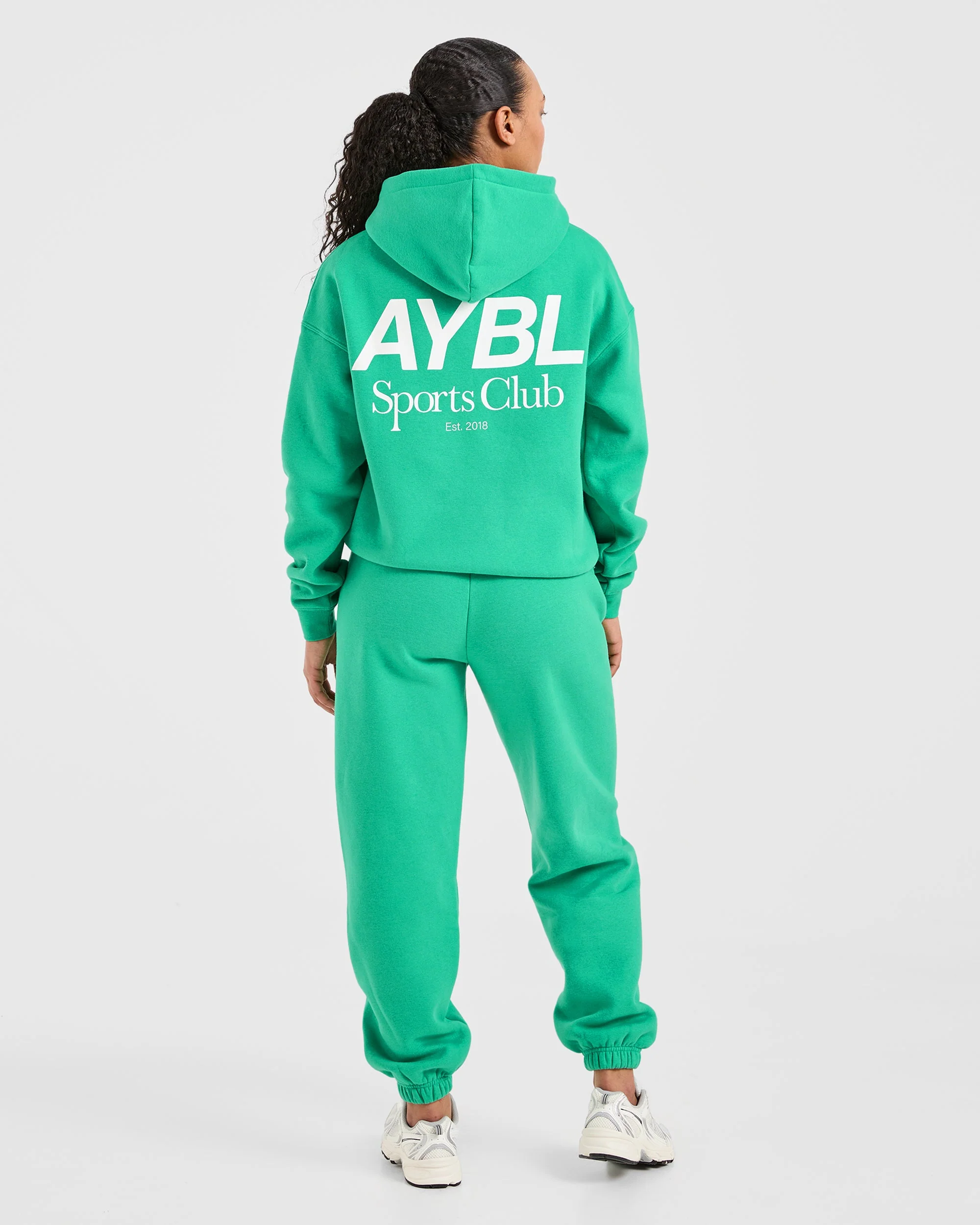 AYBL Sports Club Oversized Hoodie - Racing Vert - Image 3