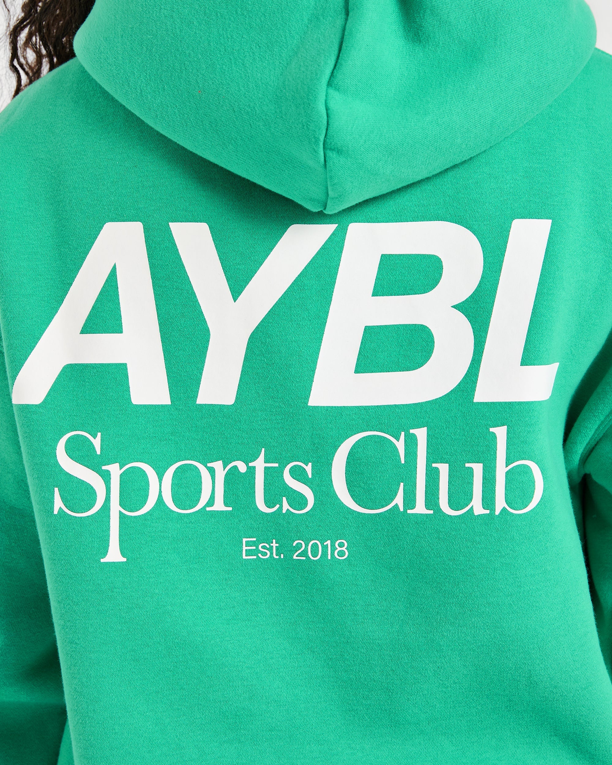 AYBL Sports Club Oversized Hoodie - Racing Vert - Image 6