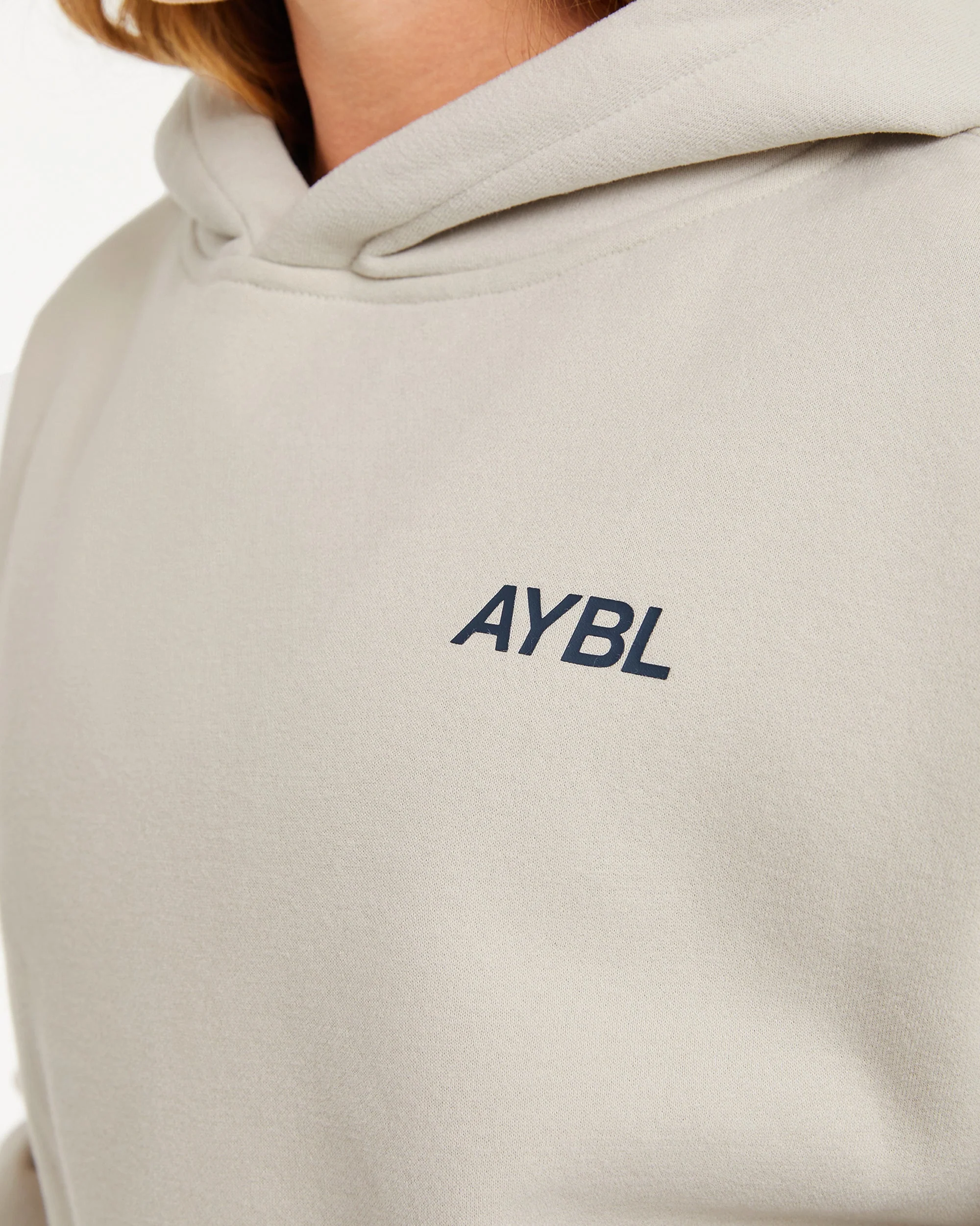 AYBL Sports Club Oversized Hoodie - Sand/Navy - Image 5
