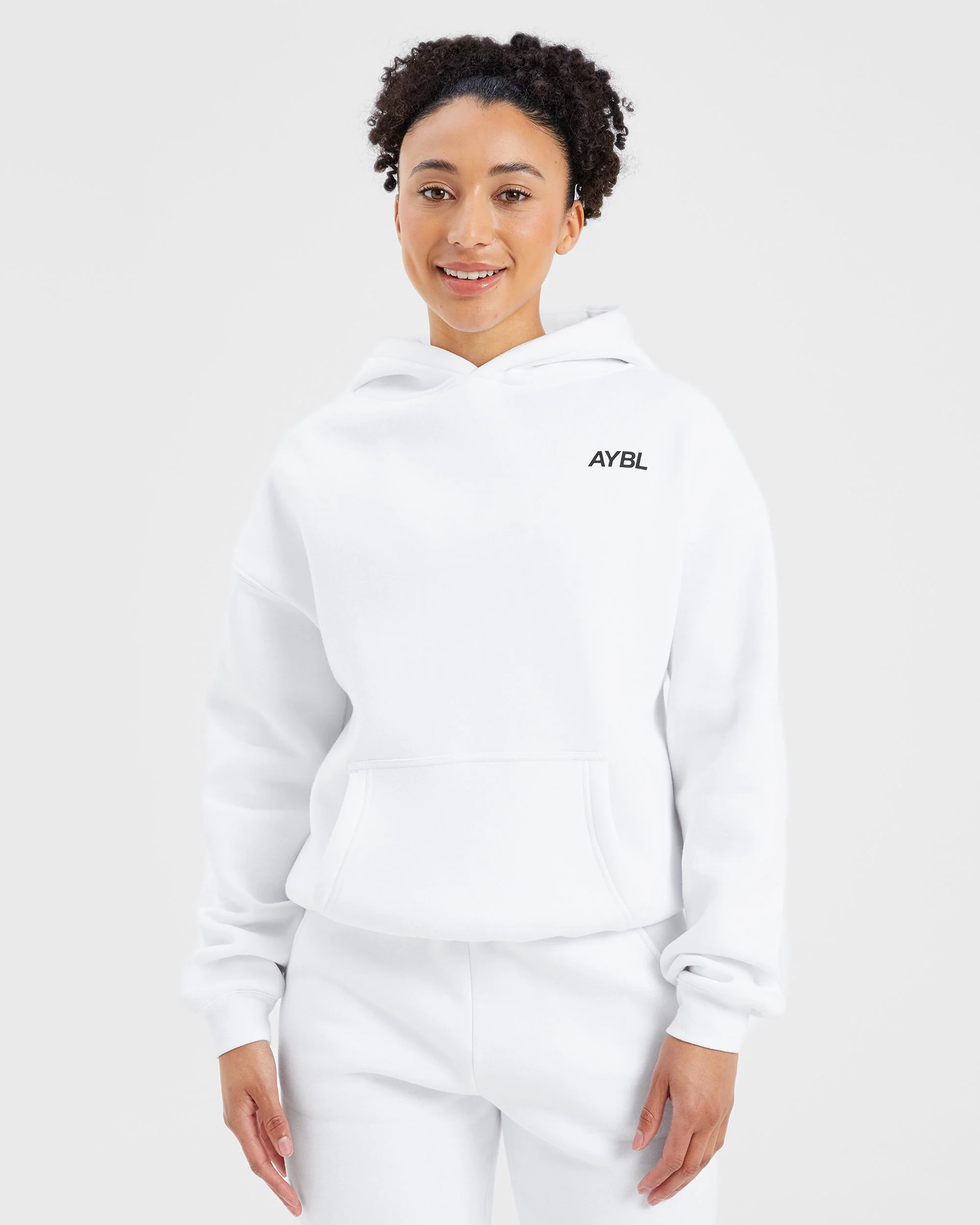 AYBL Sports Club Oversized Hoodie - Blanc - Image 2
