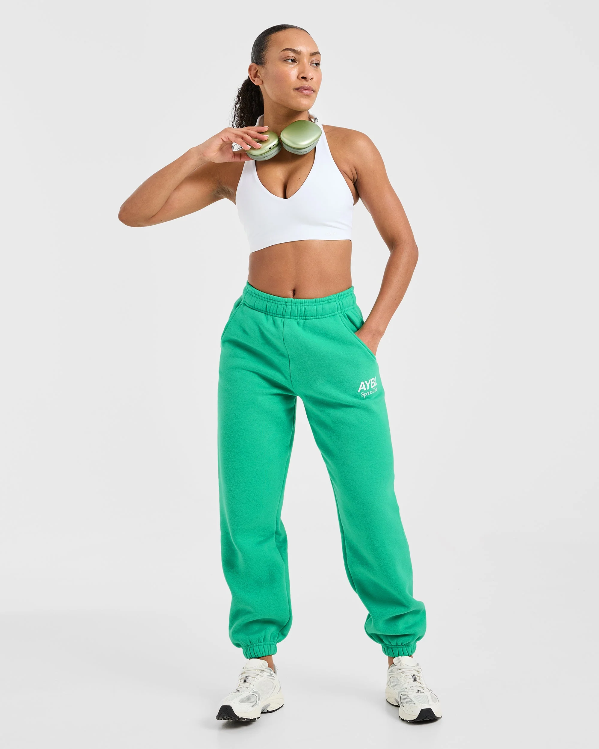 AYBL Sports Club Oversized Joggers - Racing Vert - Image 8