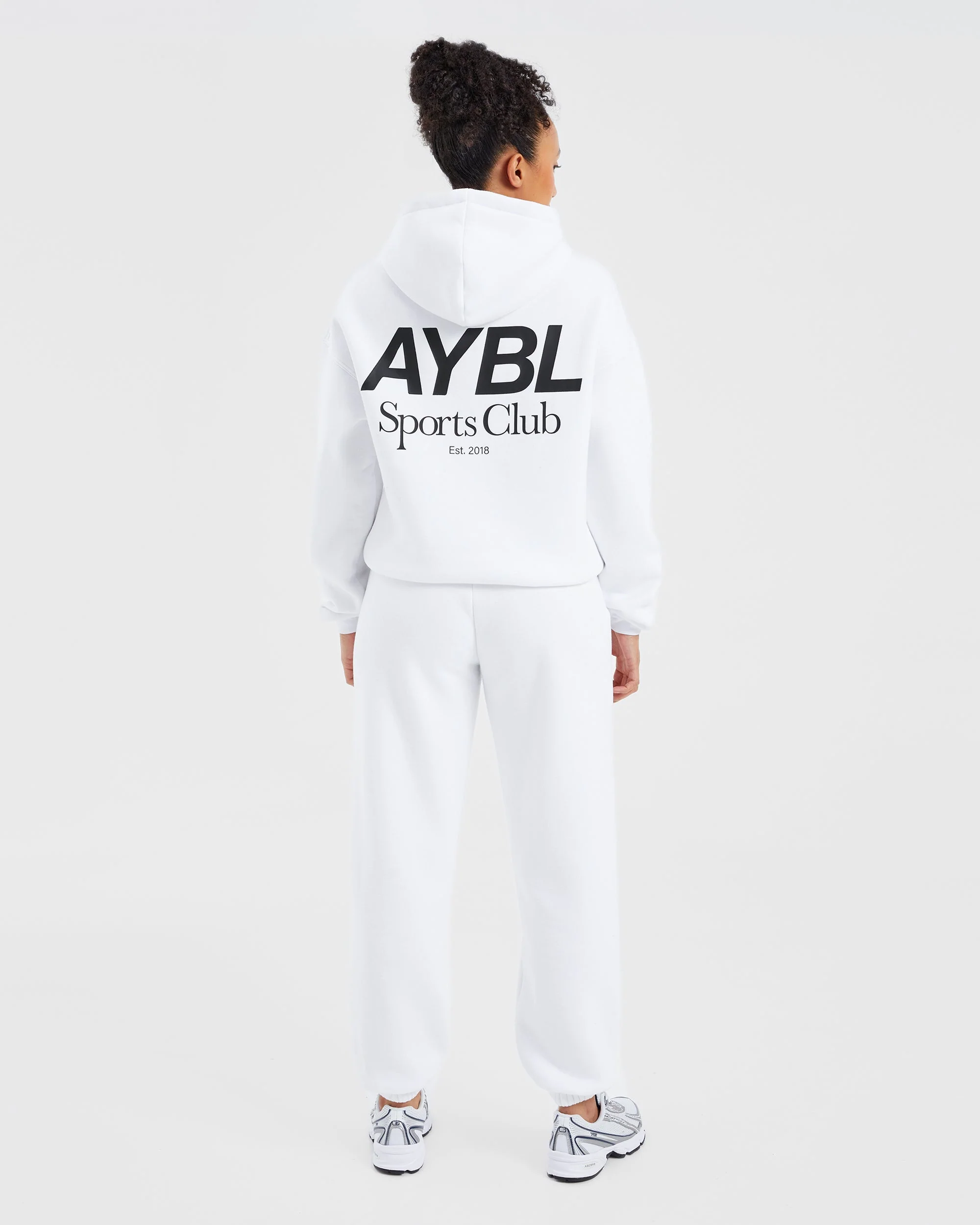 AYBL Sports Club Oversized Joggers - Blanc - Image 4