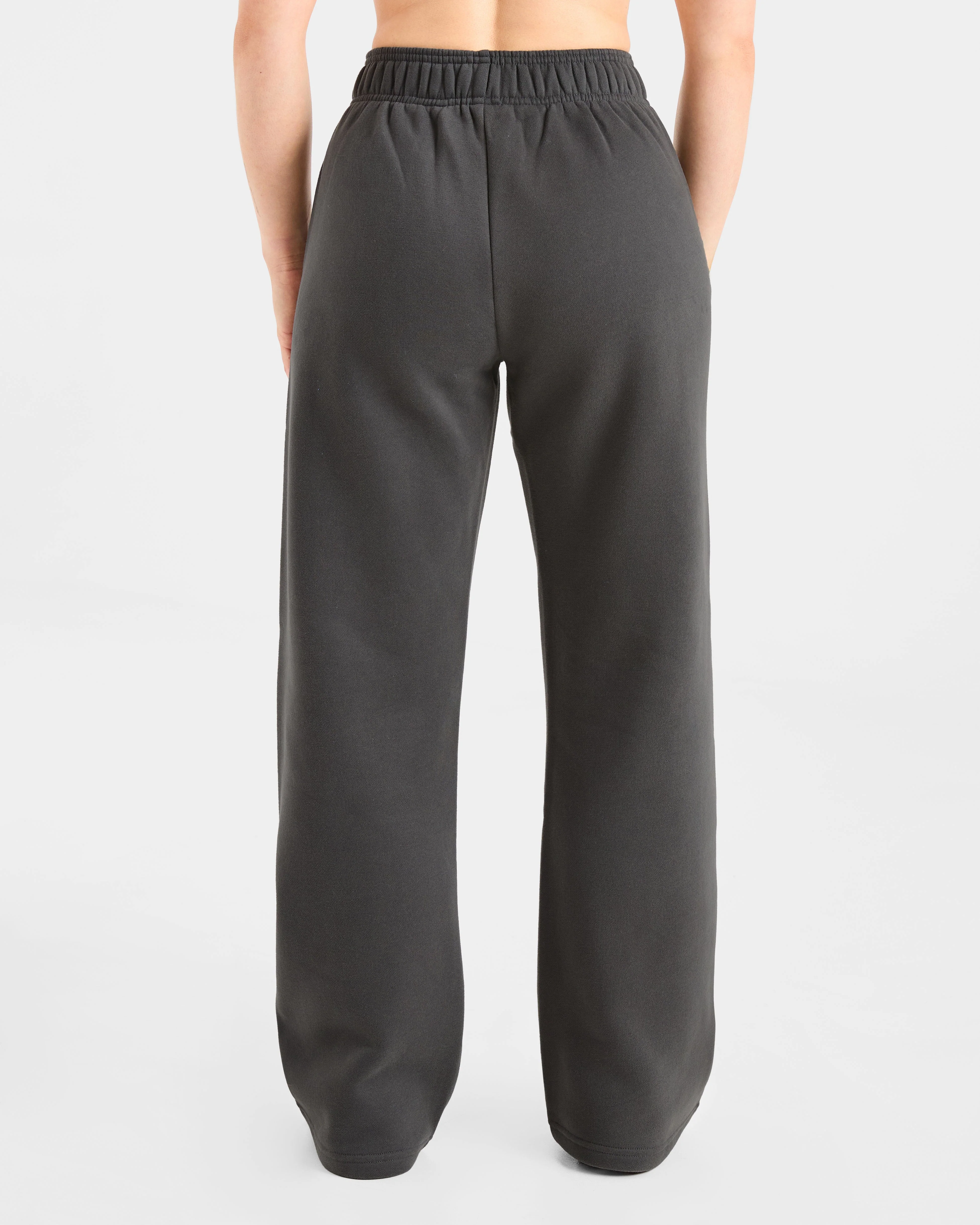 AYBL Sports Club Oversized Straight Leg Joggers - Charcoal/Jaune - Image 2