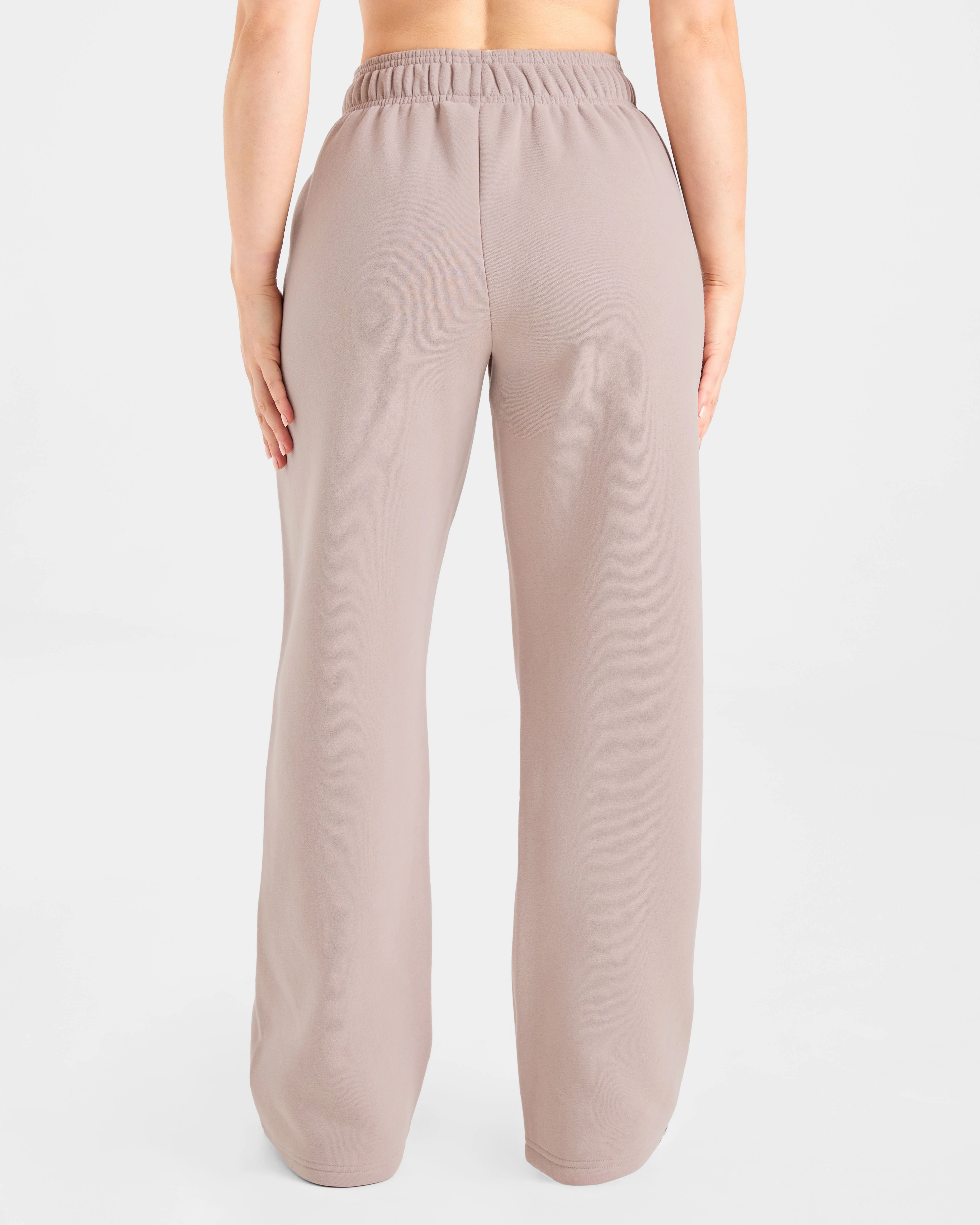 AYBL Sports Club Oversized Straight Leg Joggers - Mink Rose - Image 2
