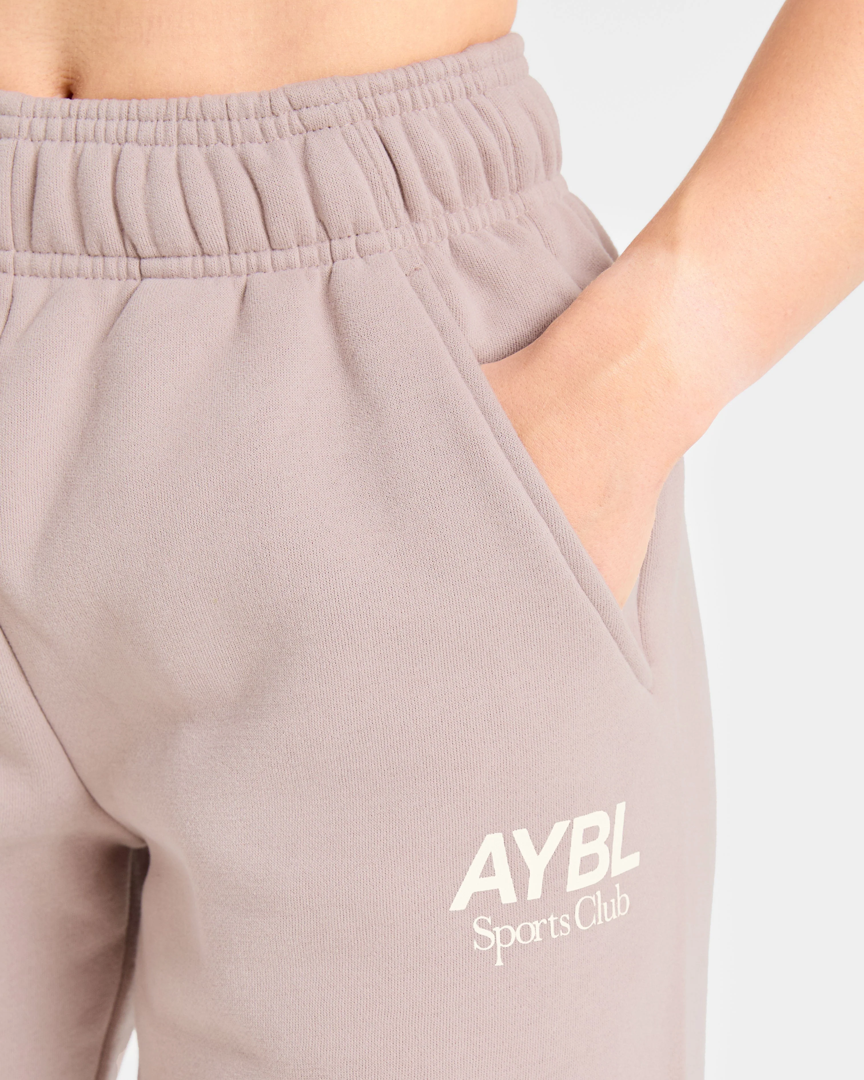 AYBL Sports Club Oversized Straight Leg Joggers - Mink Rose - Image 5