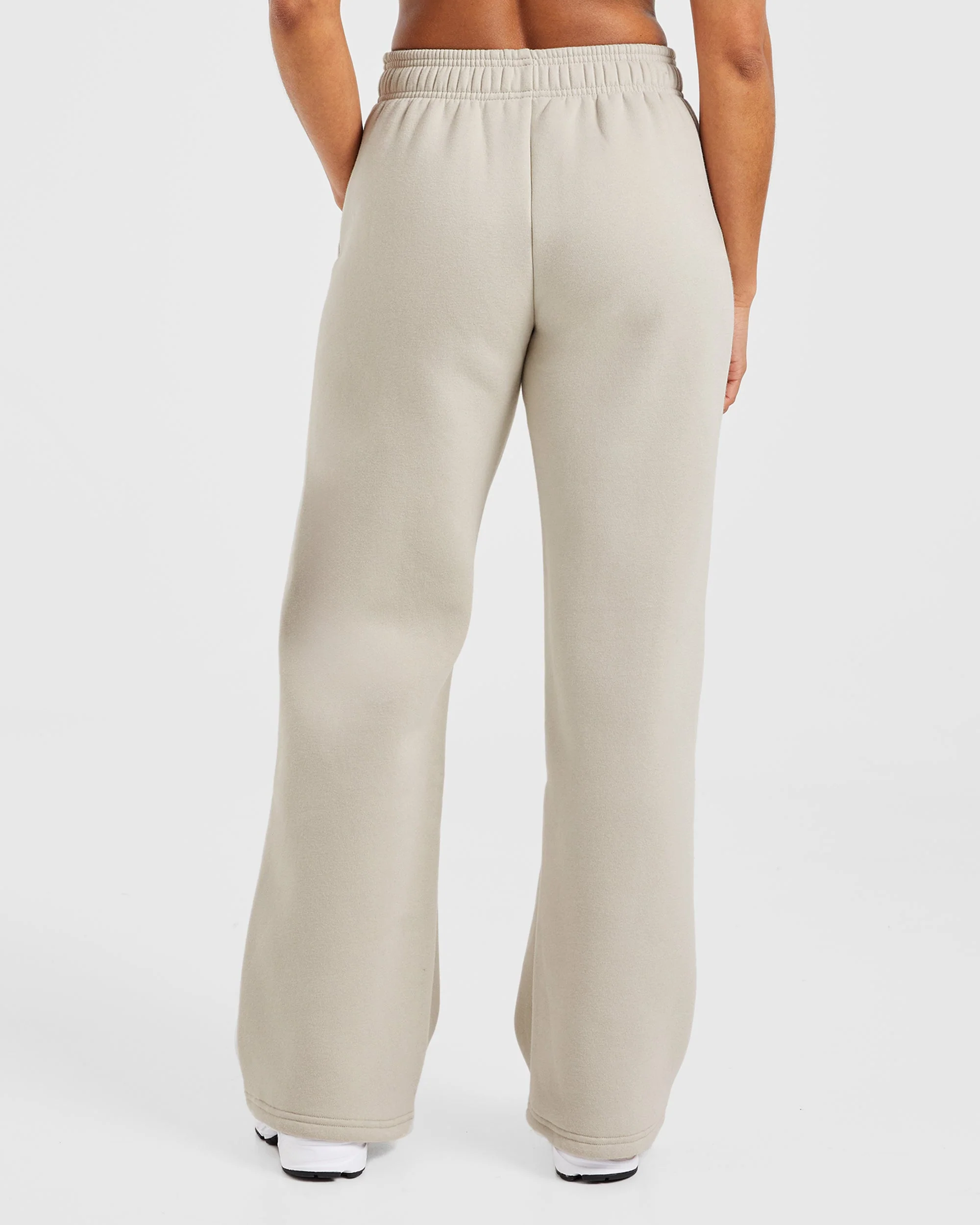 AYBL Sports Club Oversized Straight Leg Joggers - Sand/Navy - Image 2