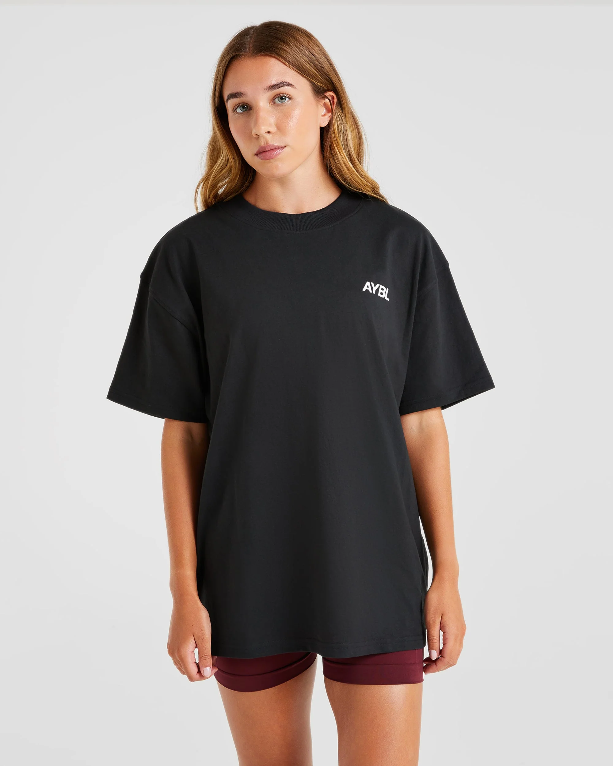 AYBL Sports Club Oversized T Shirt - Noir - Image 2