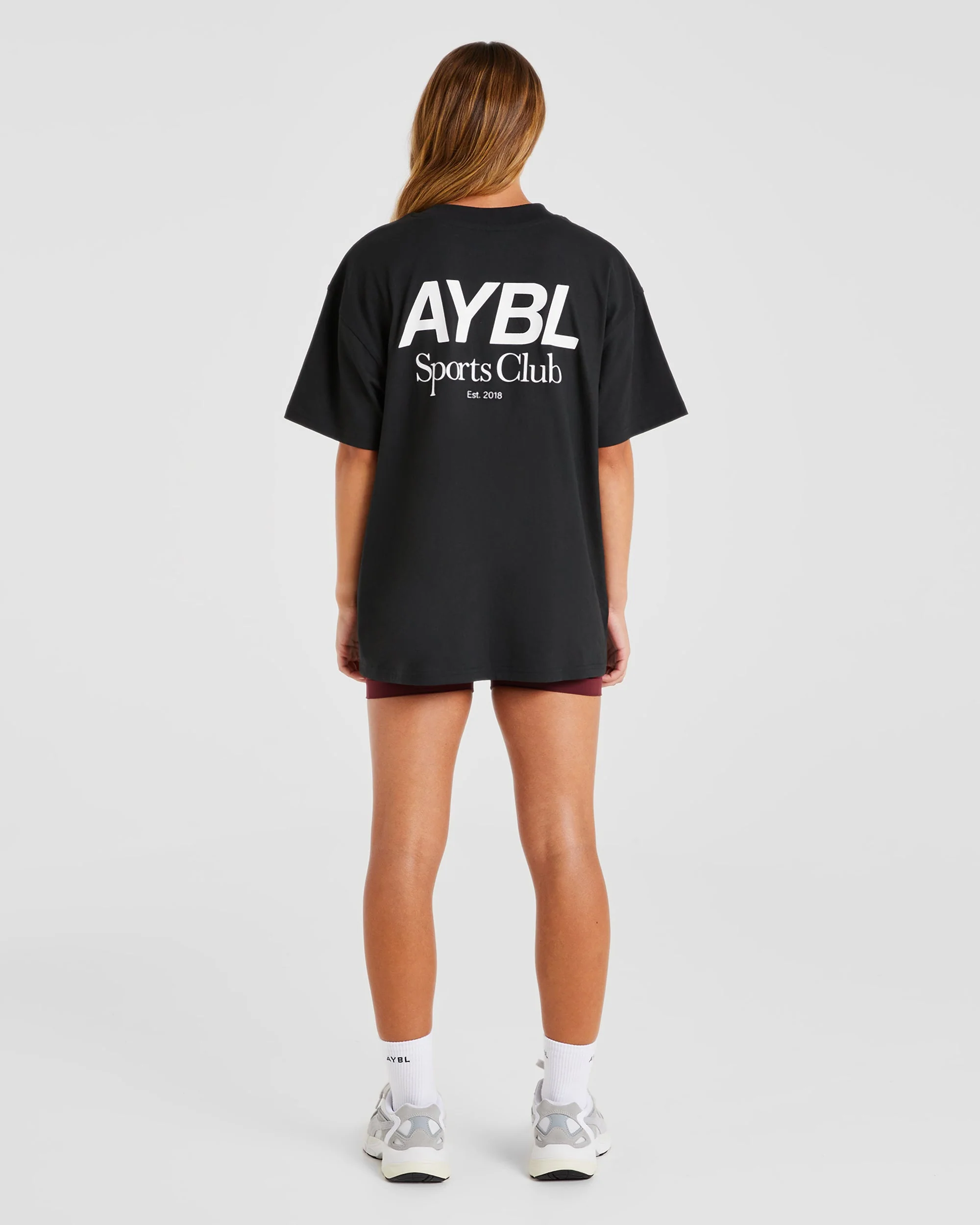 AYBL Sports Club Oversized T Shirt - Noir - Image 3