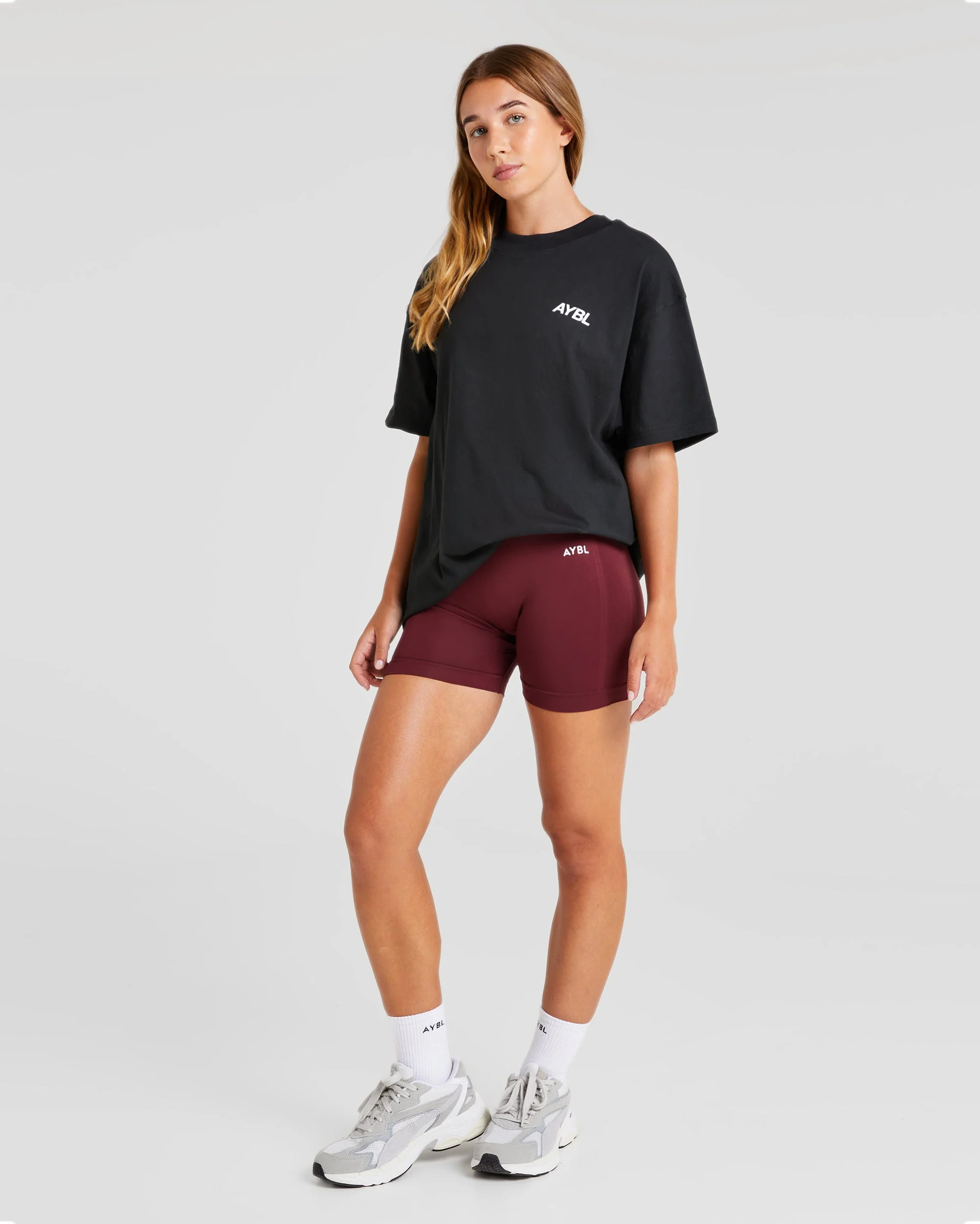 AYBL Sports Club Oversized T Shirt - Noir - Image 7