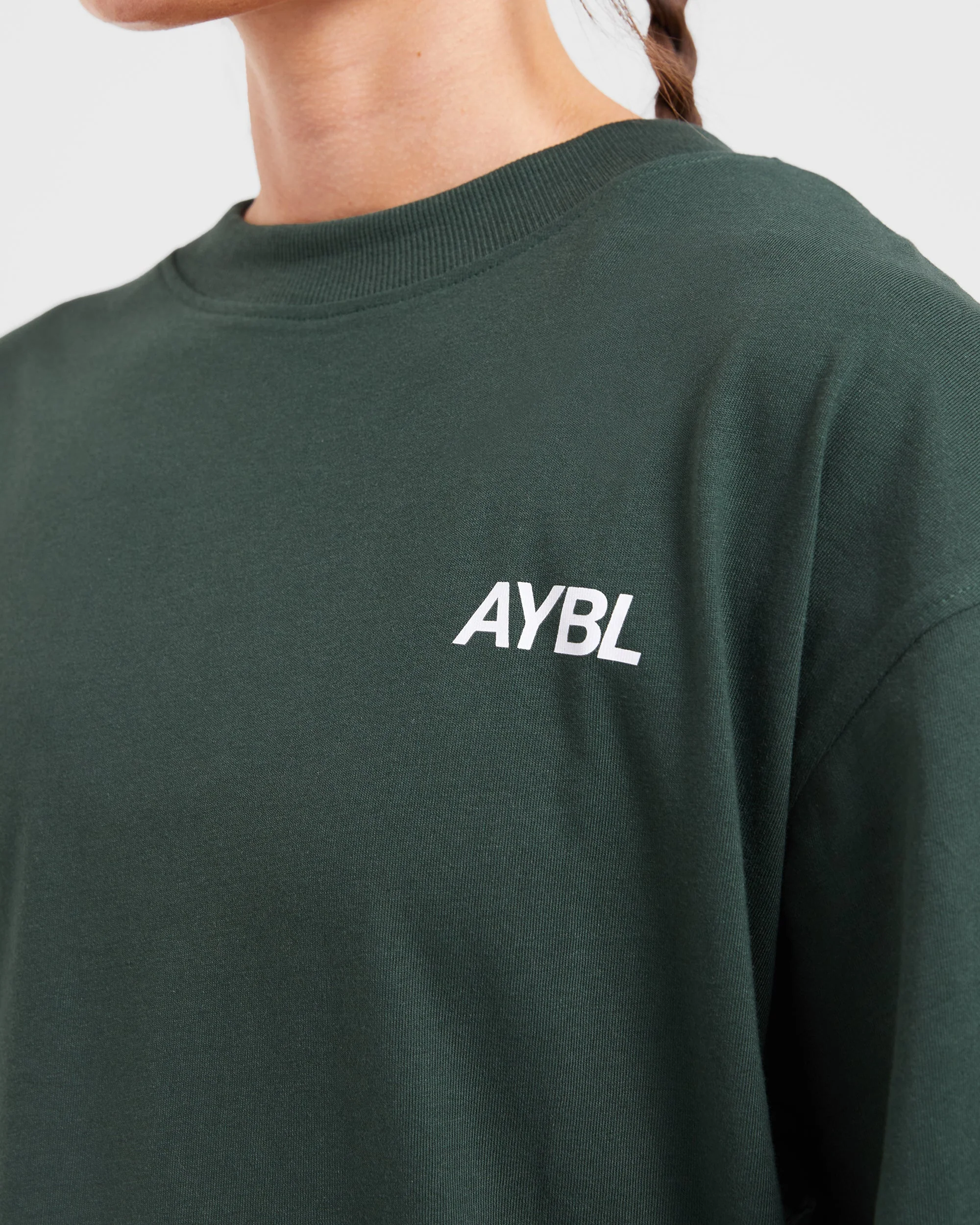 AYBL Sports Club Oversized T Shirt - Forest Vert - Image 5