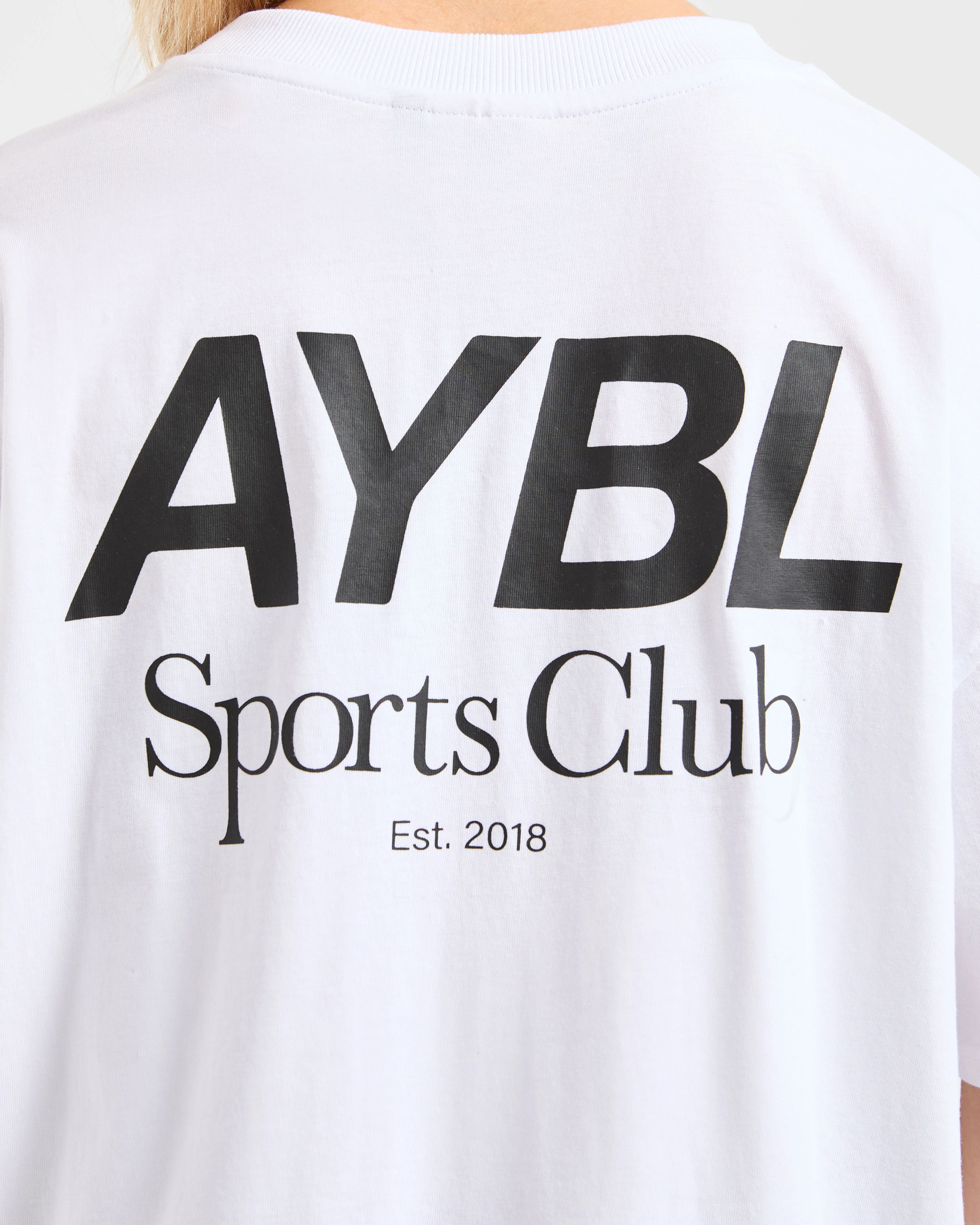 AYBL Sports Club Oversized T Shirt - Blanc - Image 5