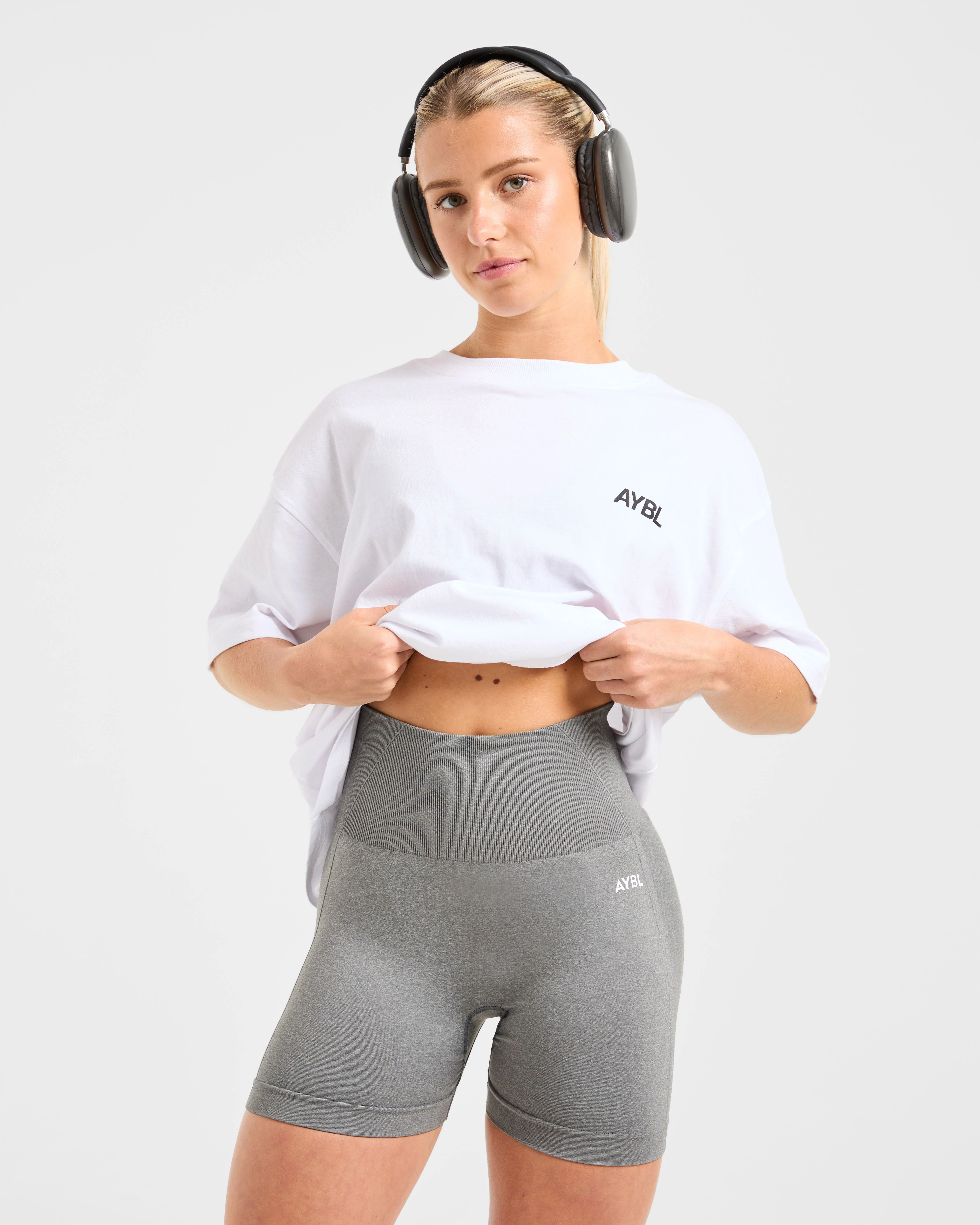 AYBL Sports Club Oversized T Shirt - Blanc - Image 7
