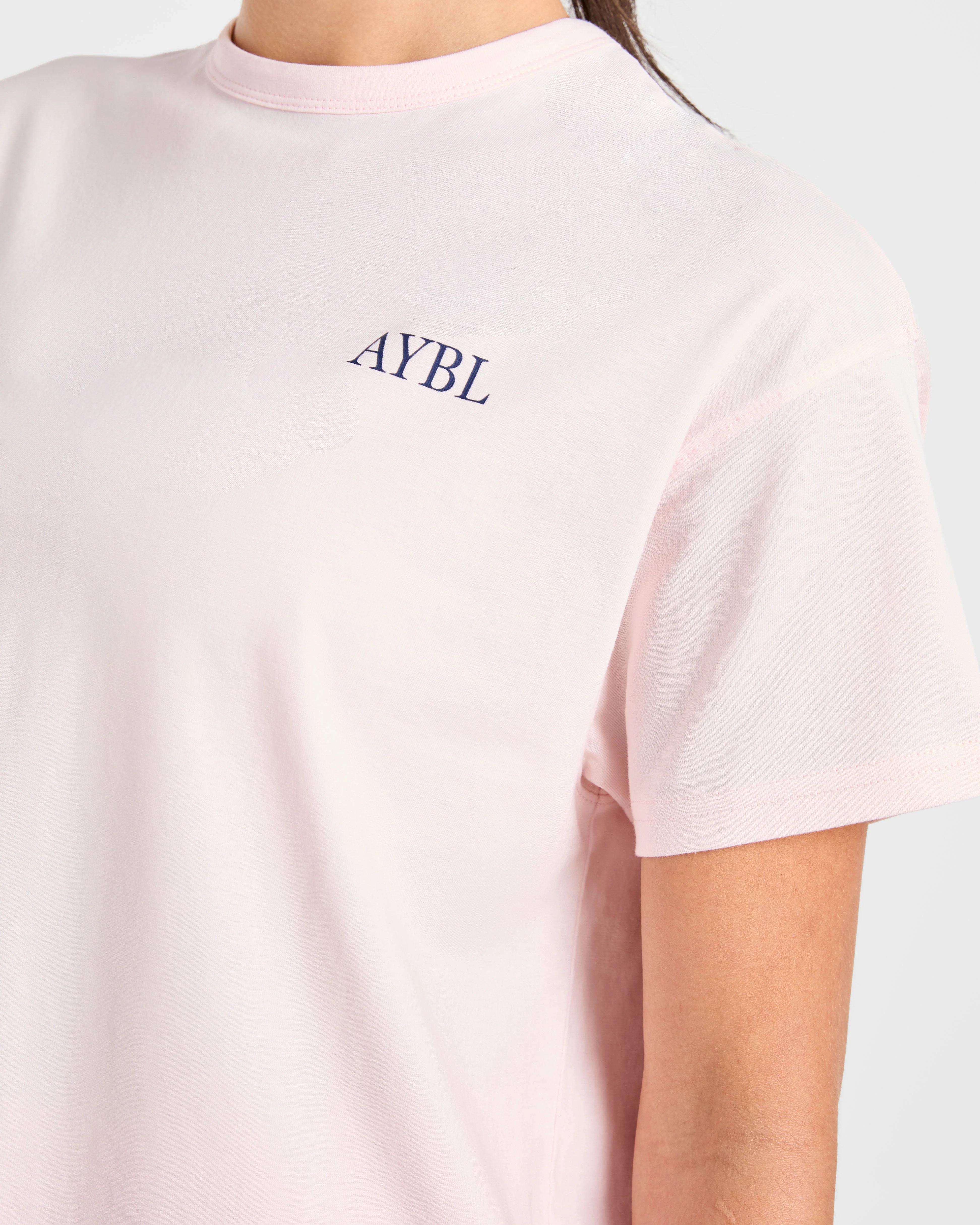 AYBL Sports Club Script Oversized T Shirt - Rose - Image 6