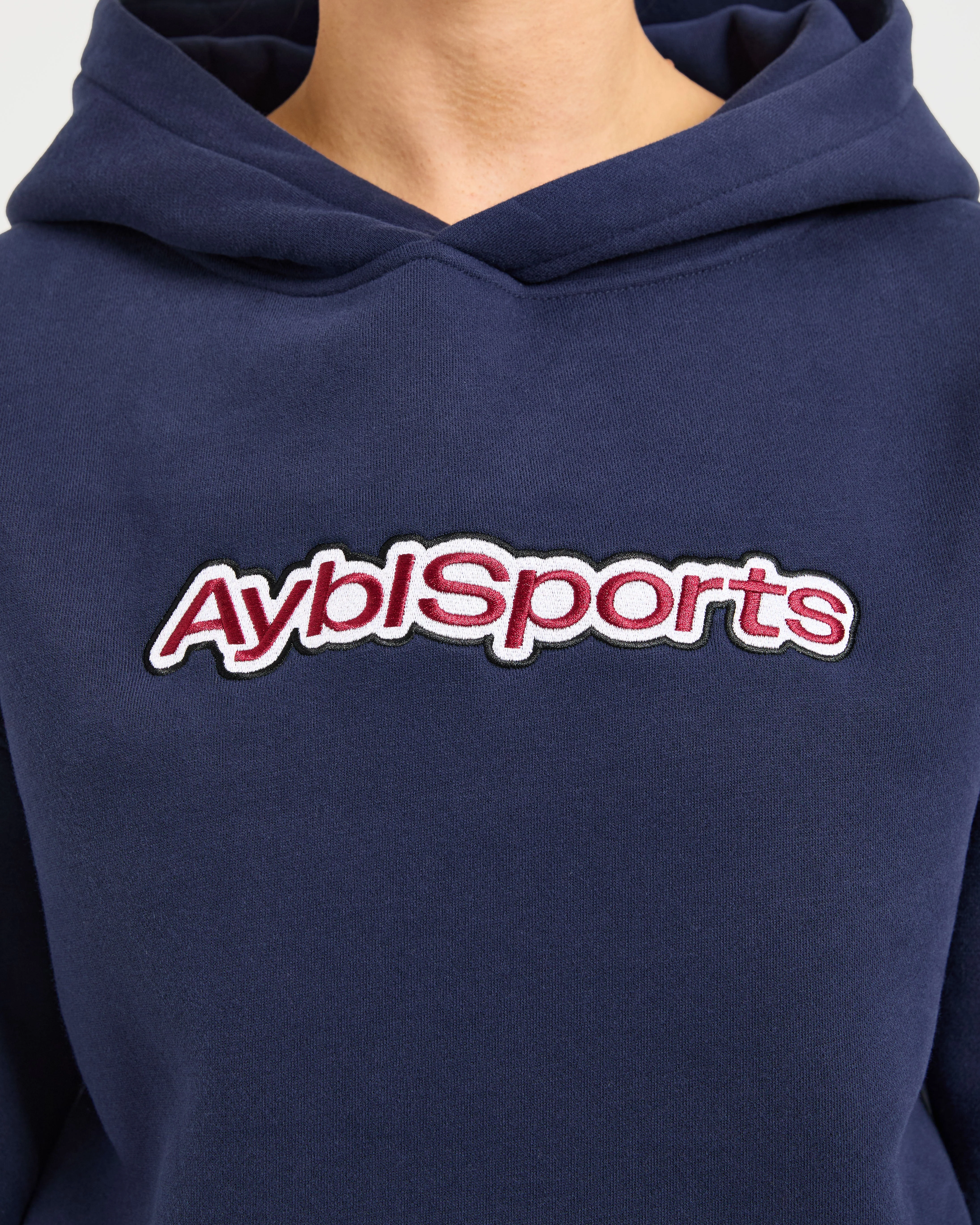 AYBL Sports Outline Oversized Hoodie - Navy - Image 5