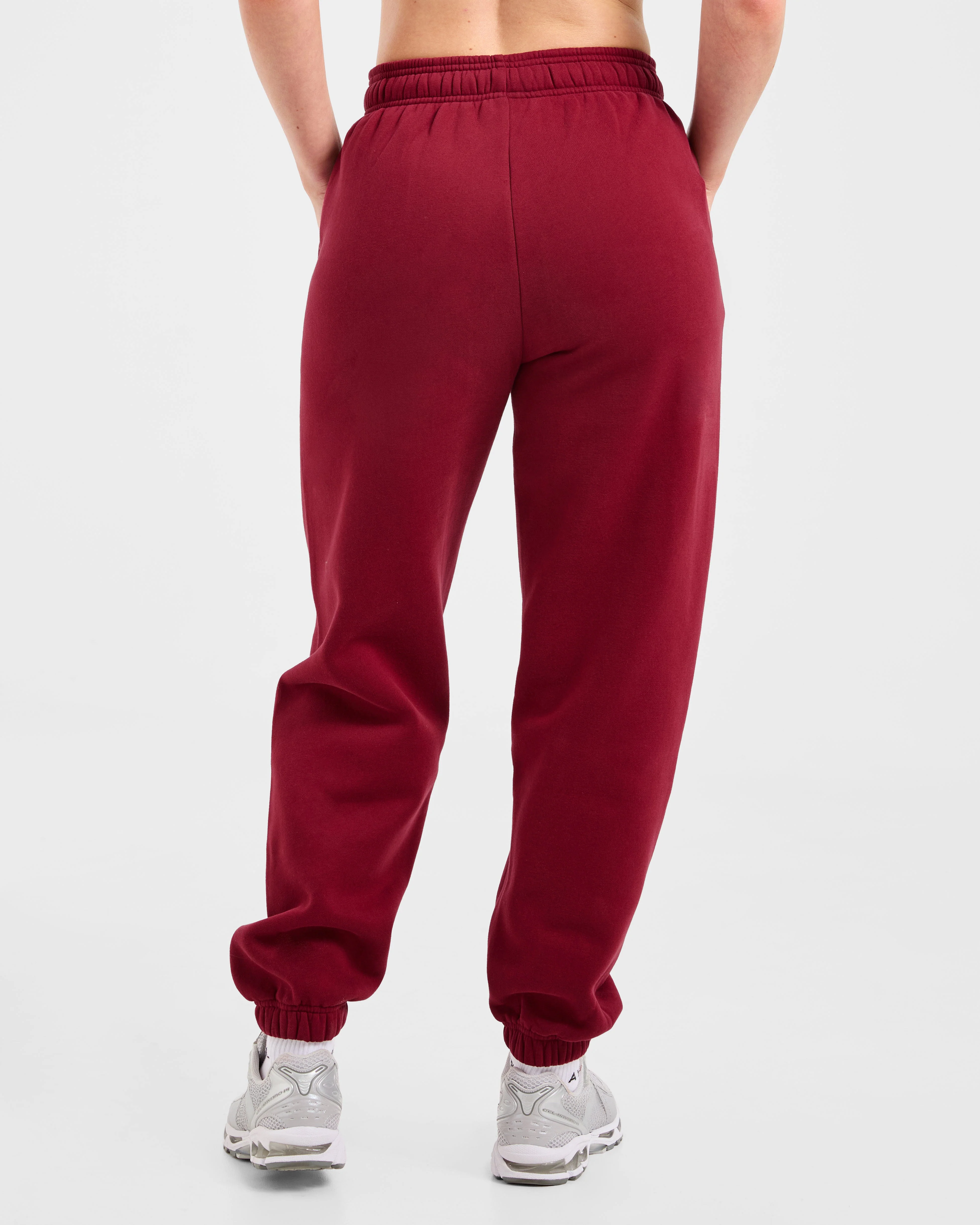 AYBL Sports Outline Oversized Joggers - Burgundy - Image 2