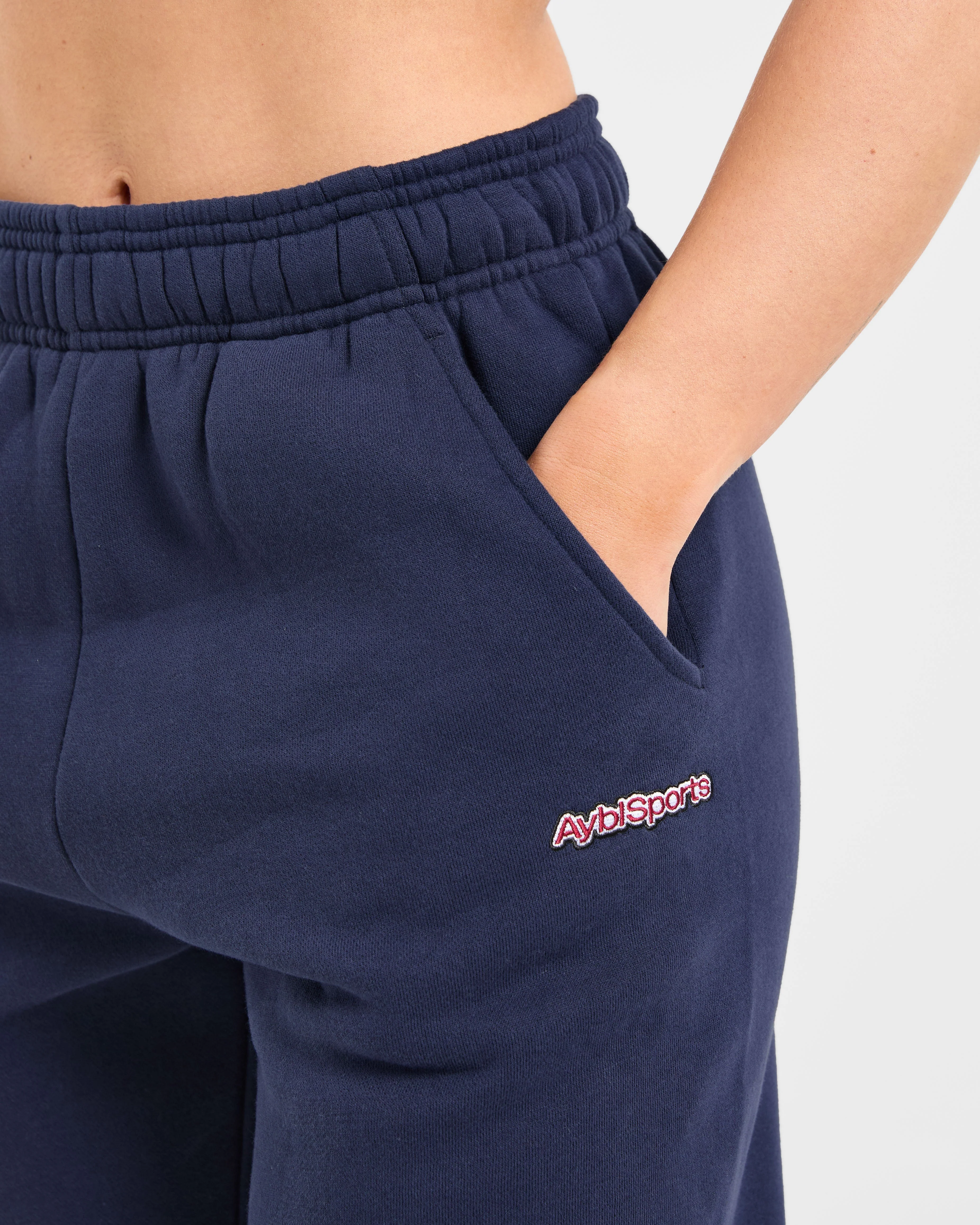 AYBL Sports Outline Oversized Joggers - Navy - Image 5