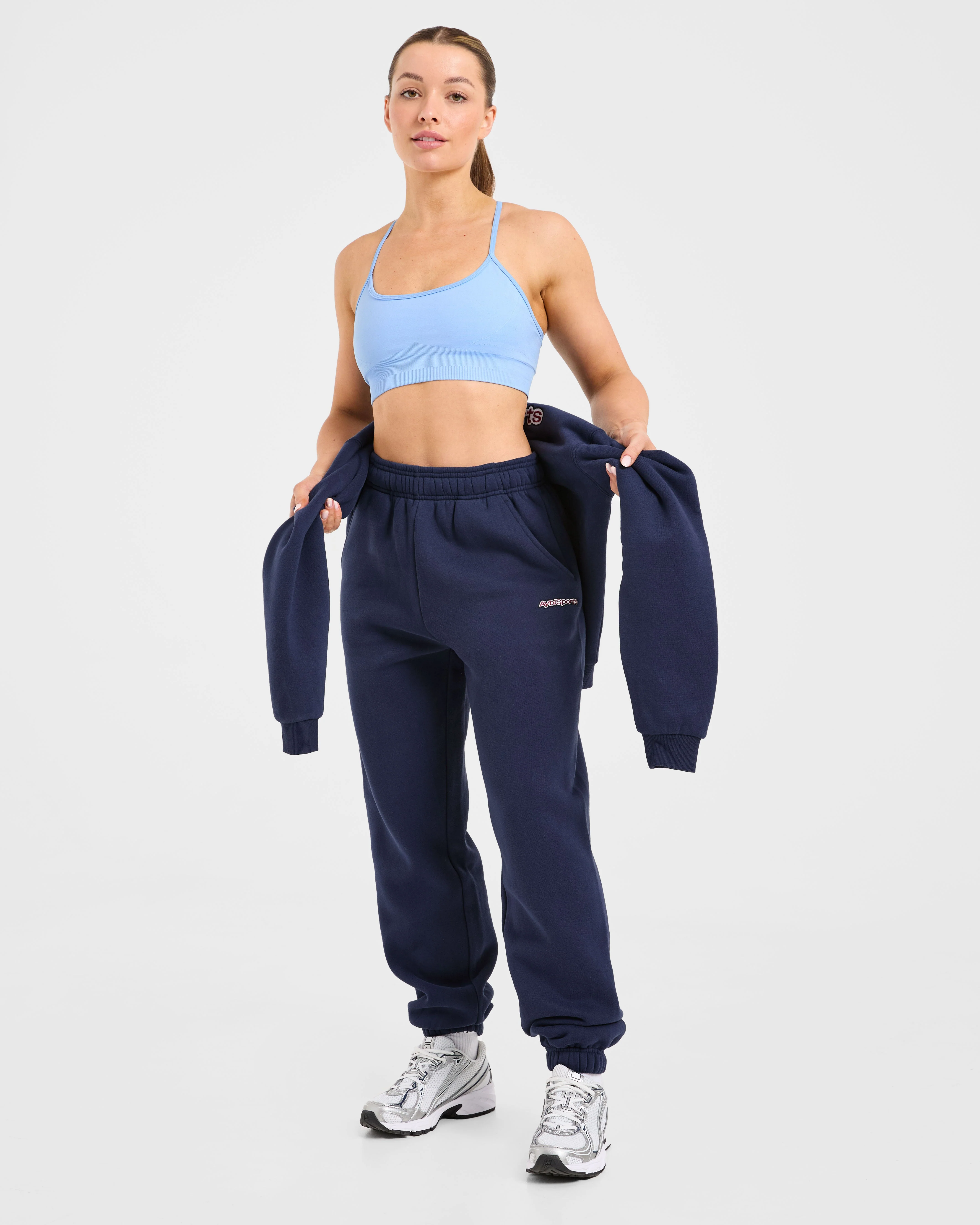 AYBL Sports Outline Oversized Joggers - Navy - Image 8