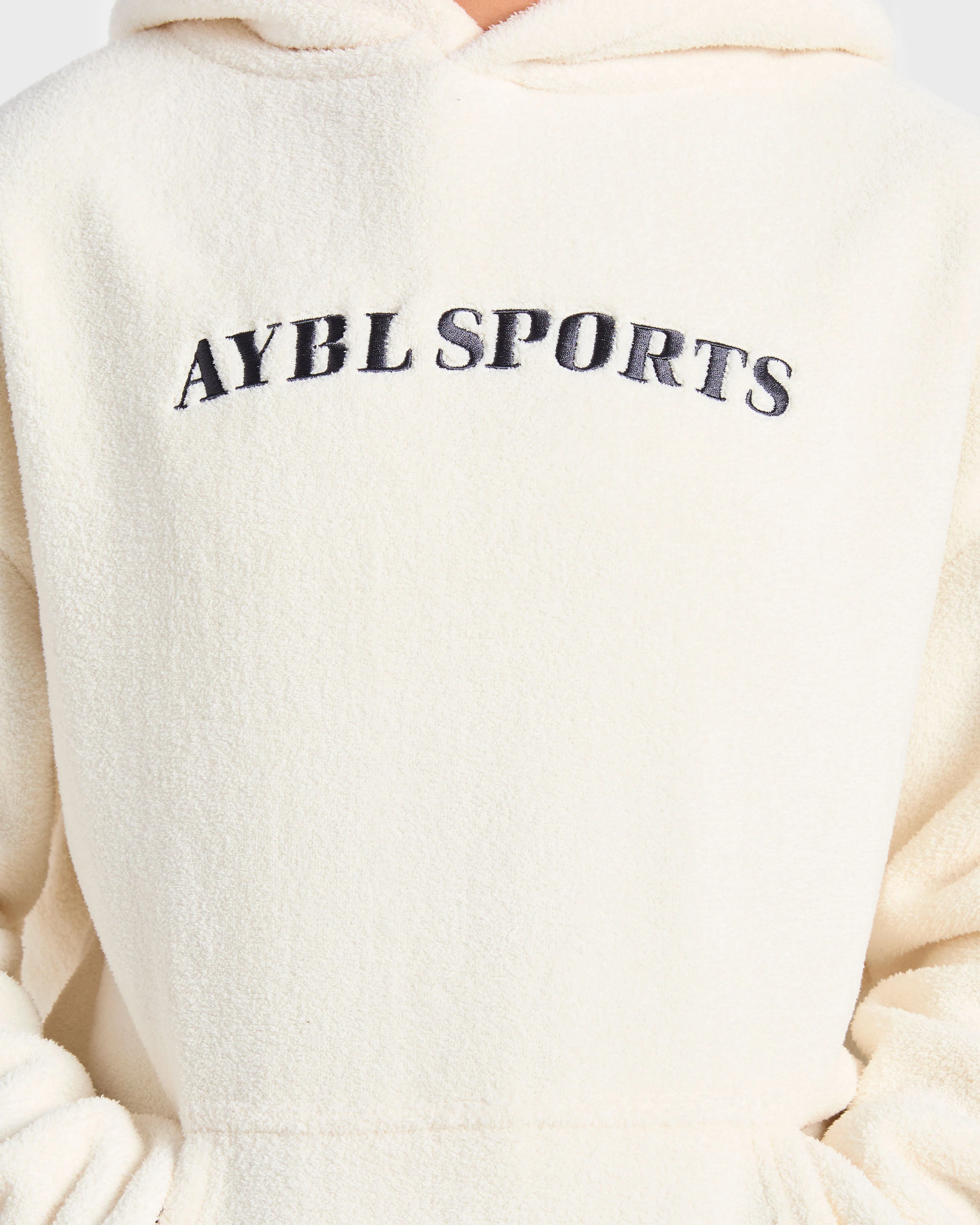 AYBL Sports Oversized Fleece Hoodie - Crème - Image 5