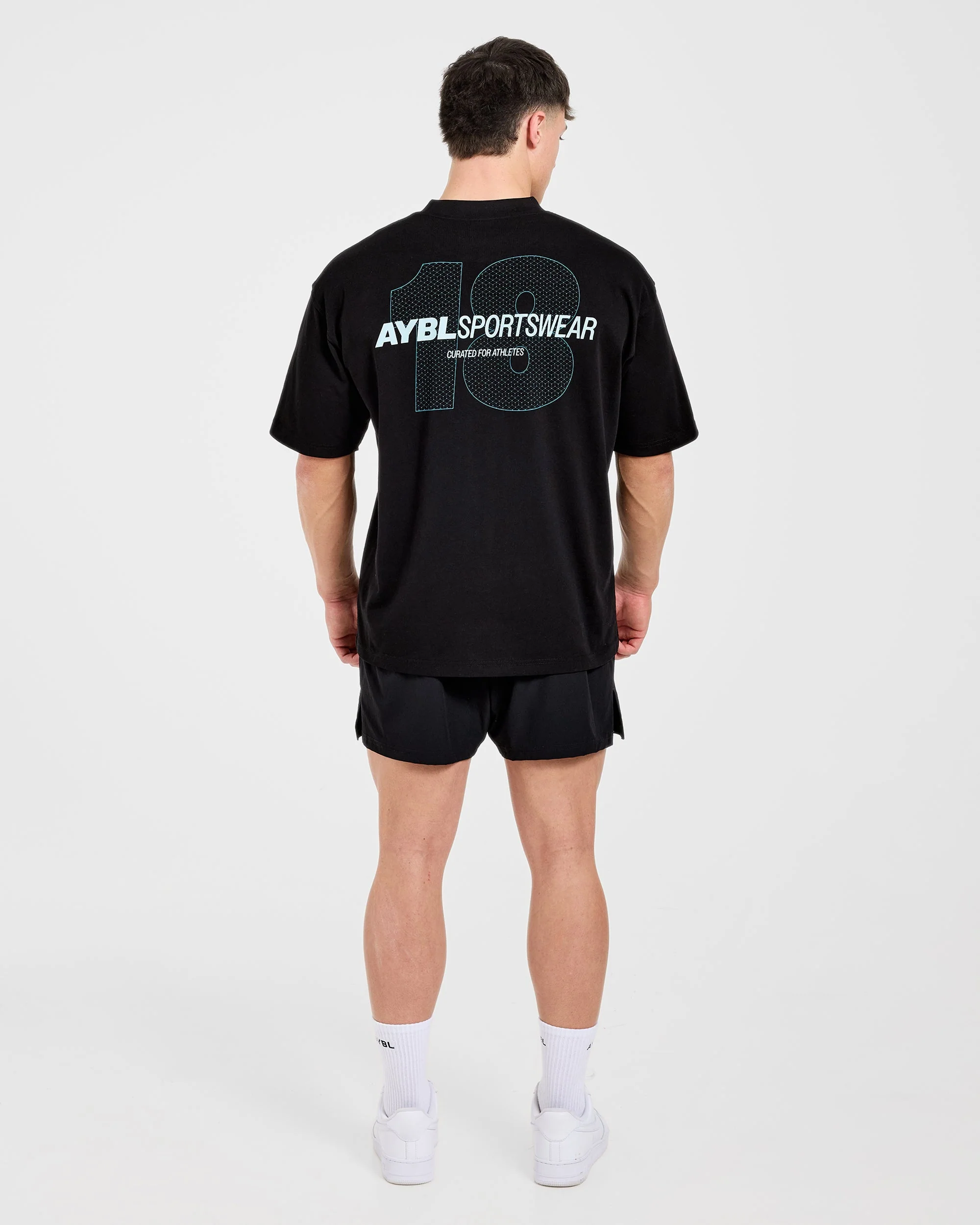 AYBL Sportswear 18 Oversized T Shirt - Noir - Image 4