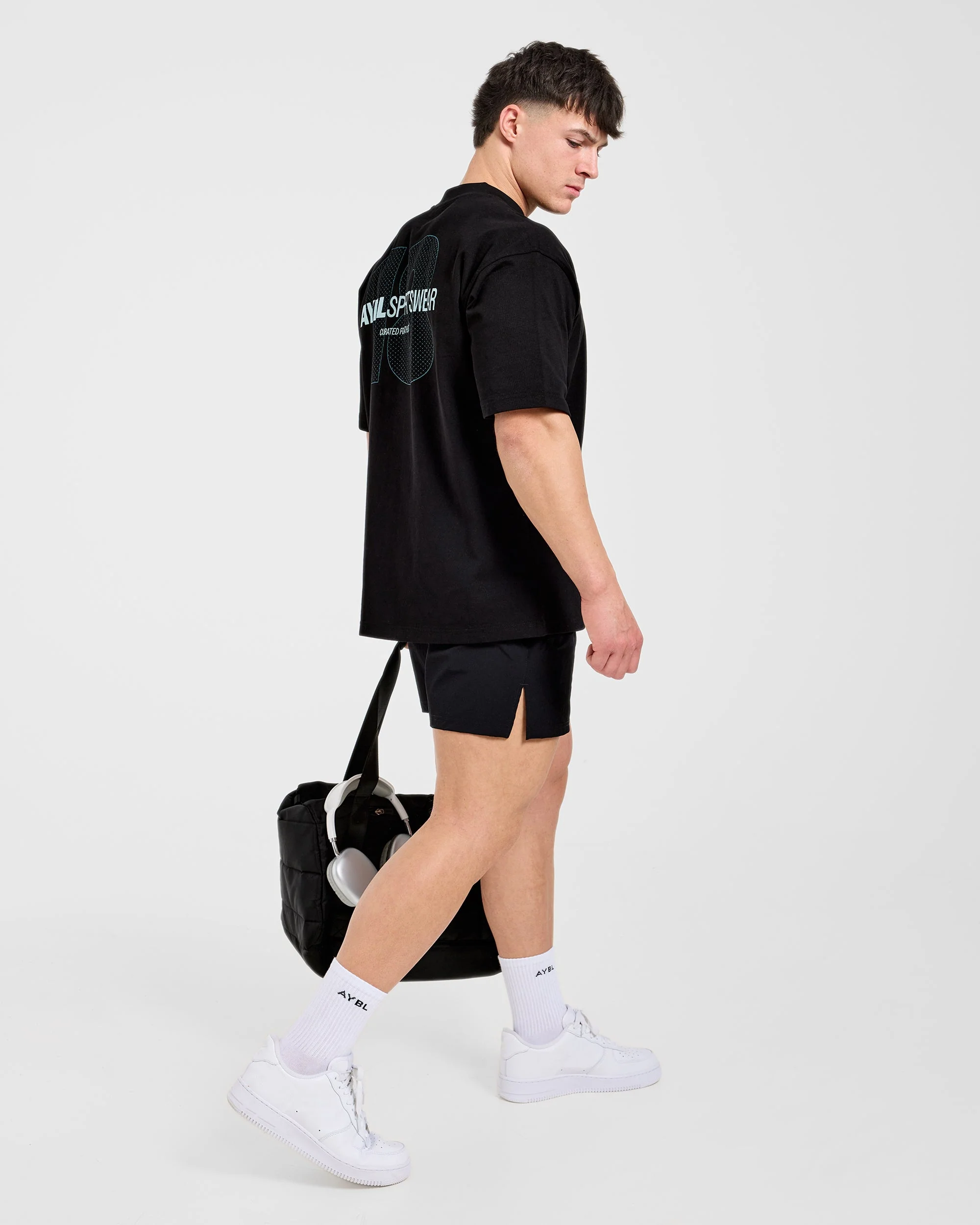 AYBL Sportswear 18 Oversized T Shirt - Noir - Image 8