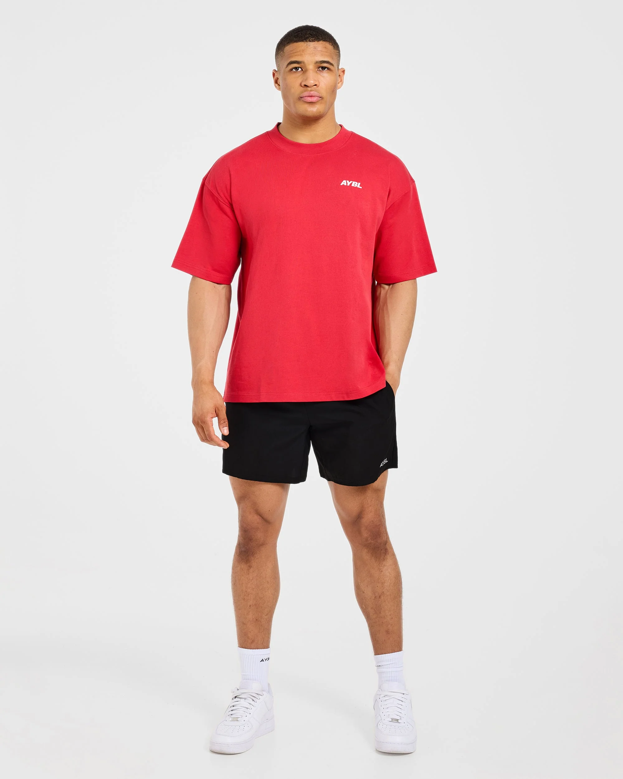 AYBL Sportswear 18 Oversized T Shirt - Rouge - Image 3