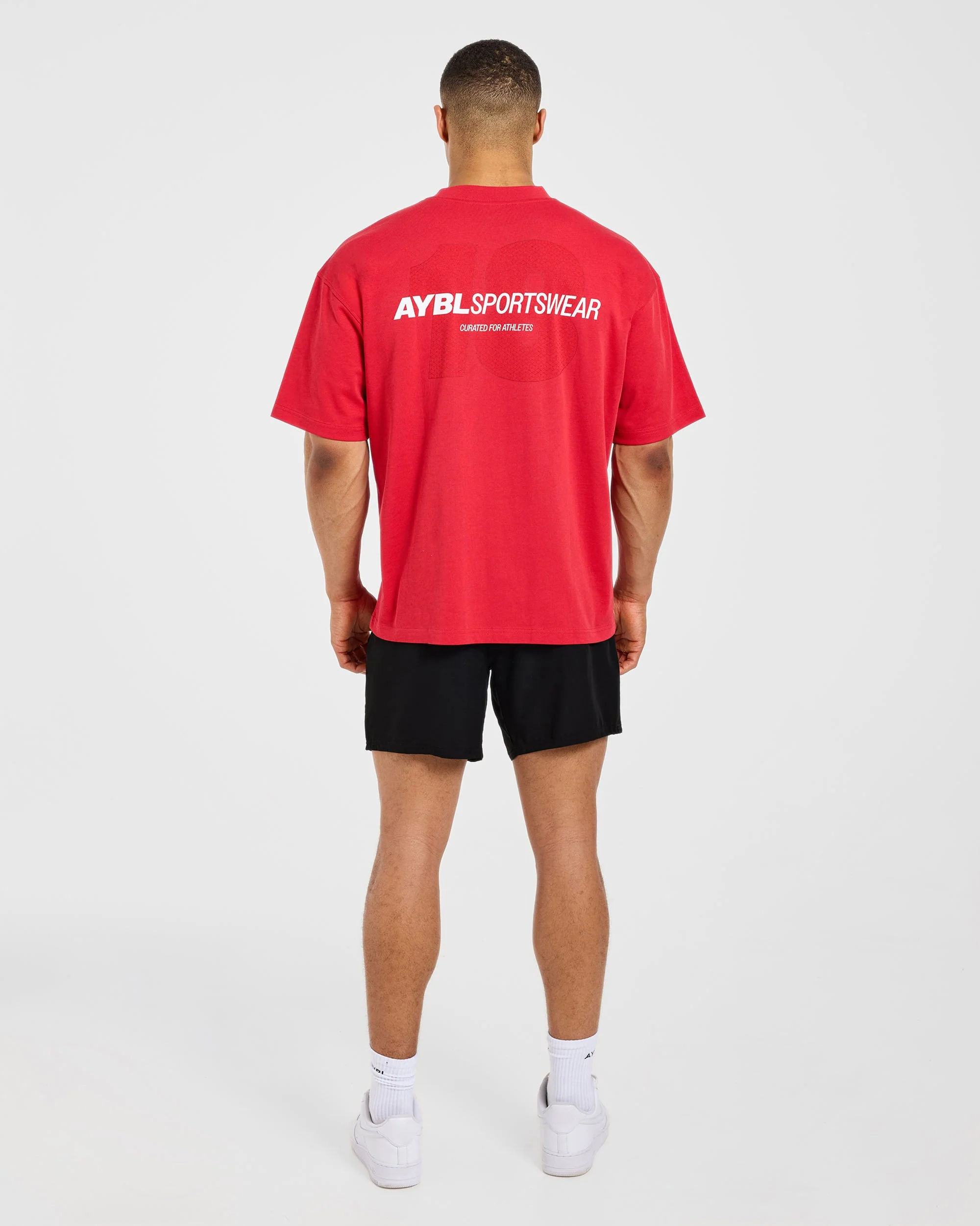 AYBL Sportswear 18 Oversized T Shirt - Rouge - Image 4