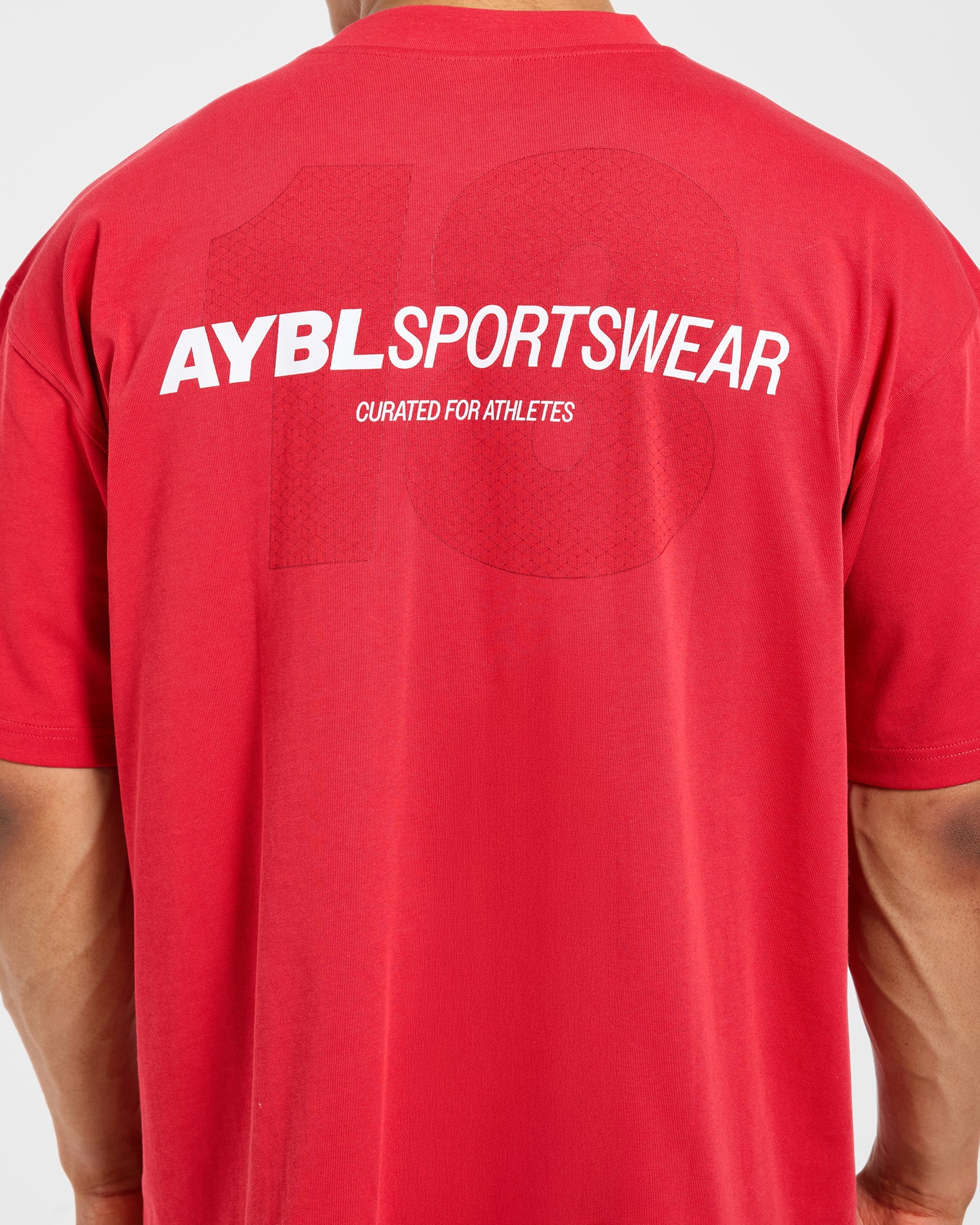 AYBL Sportswear 18 Oversized T Shirt - Rouge - Image 5