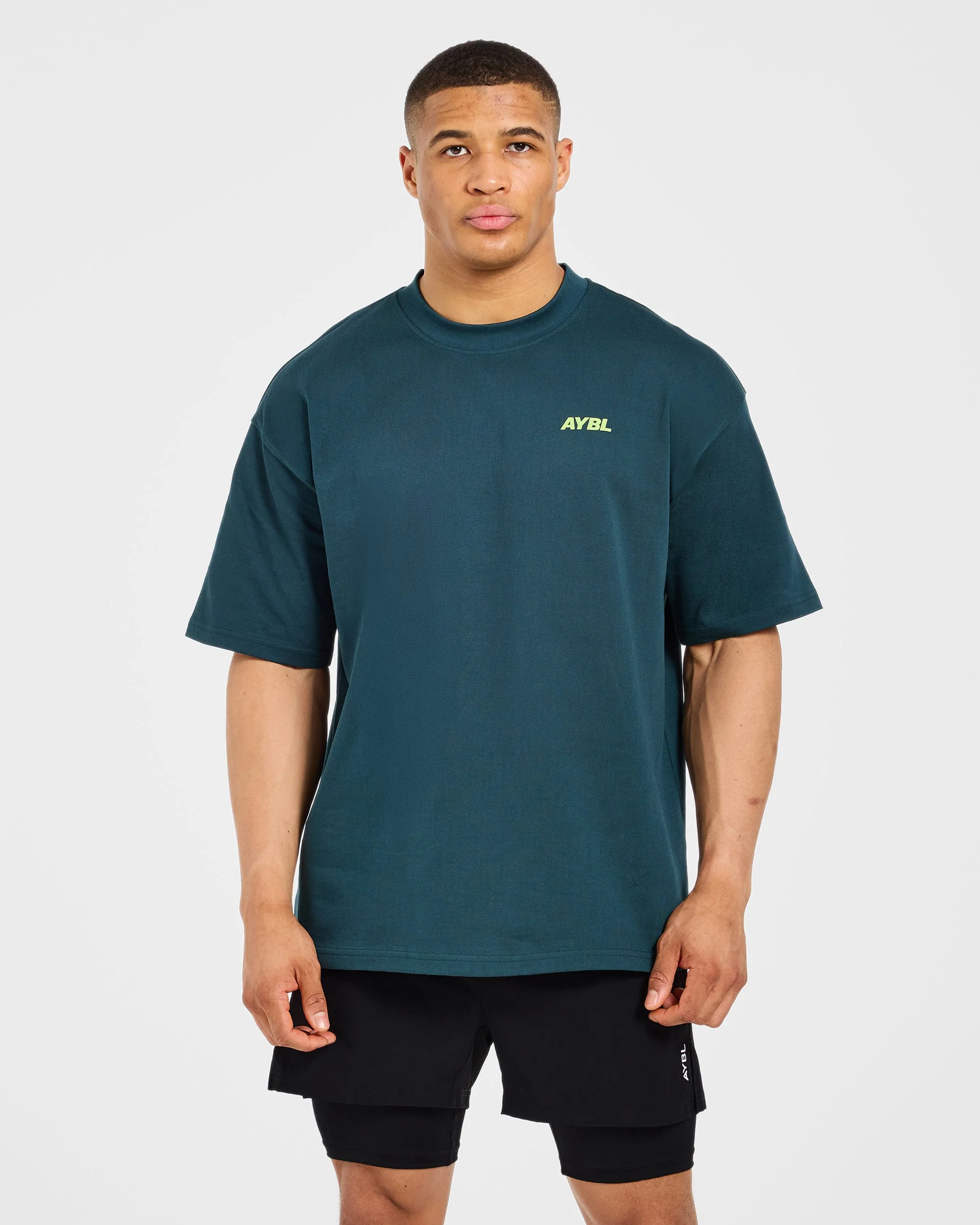 AYBL Sportswear 18 Oversized T Shirt - Teal Vert - Image 2
