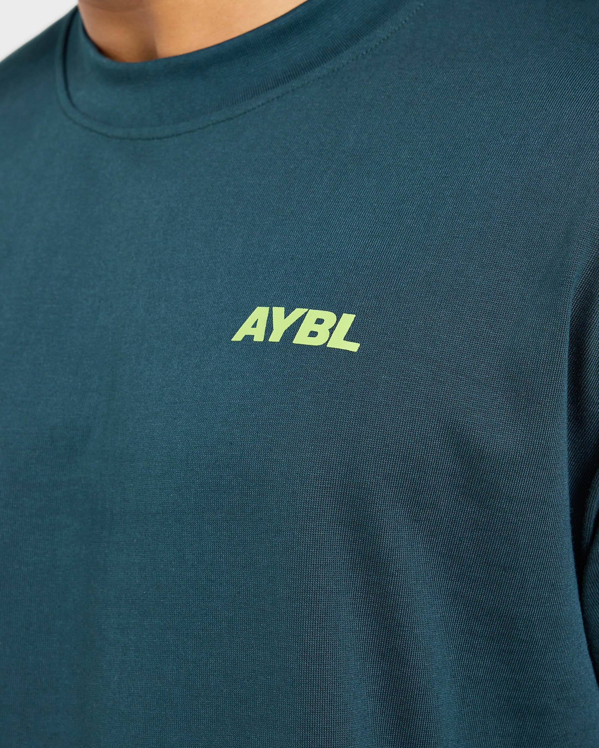 AYBL Sportswear 18 Oversized T Shirt - Teal Vert - Image 6