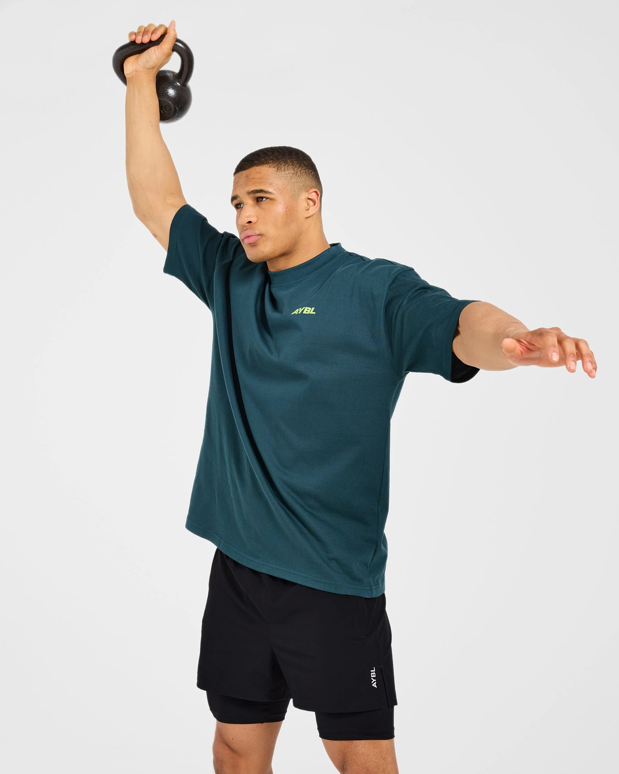 AYBL Sportswear 18 Oversized T Shirt - Teal Vert - Image 8