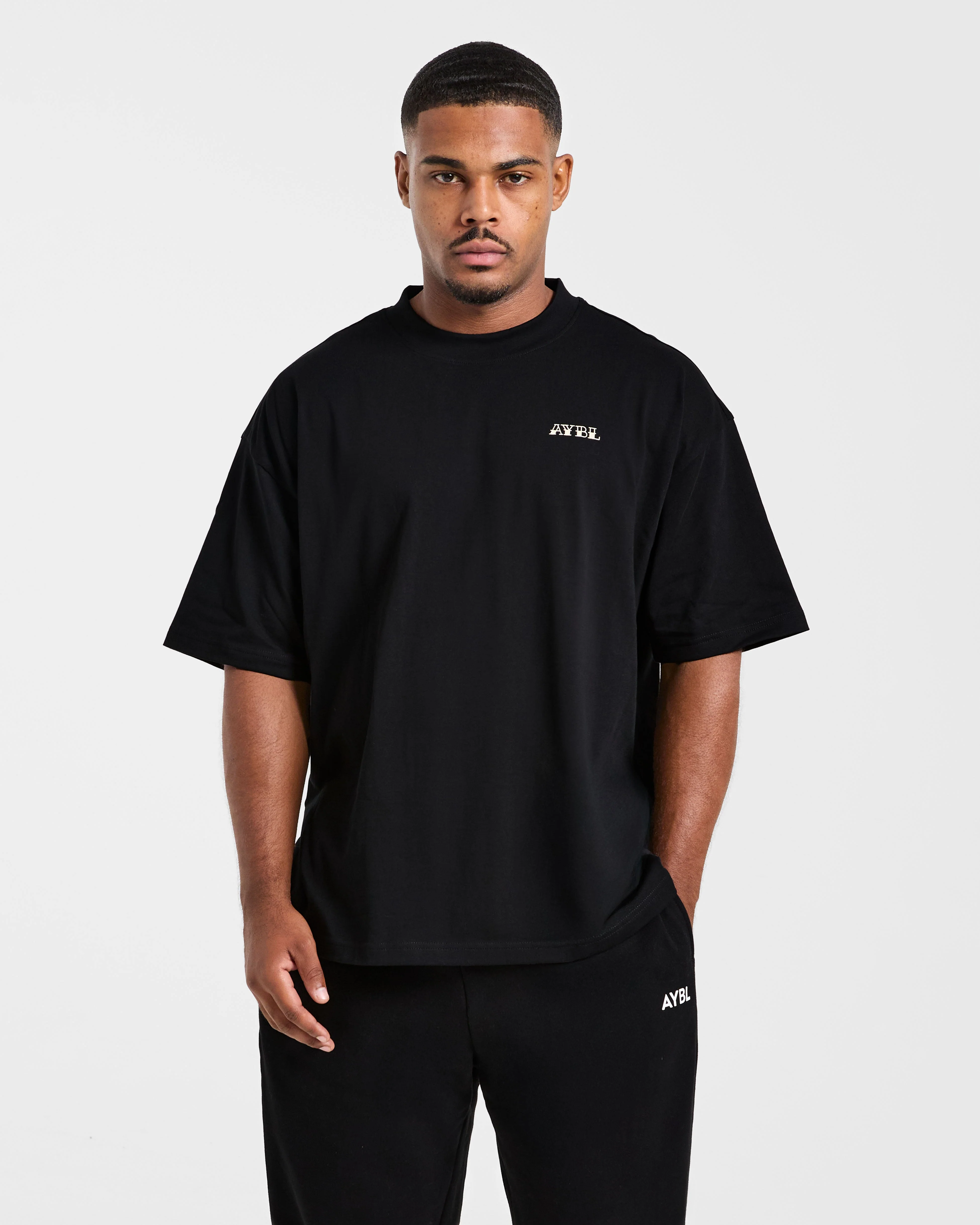 AYBL Strength Club Oversized T Shirt - Black - Image 2