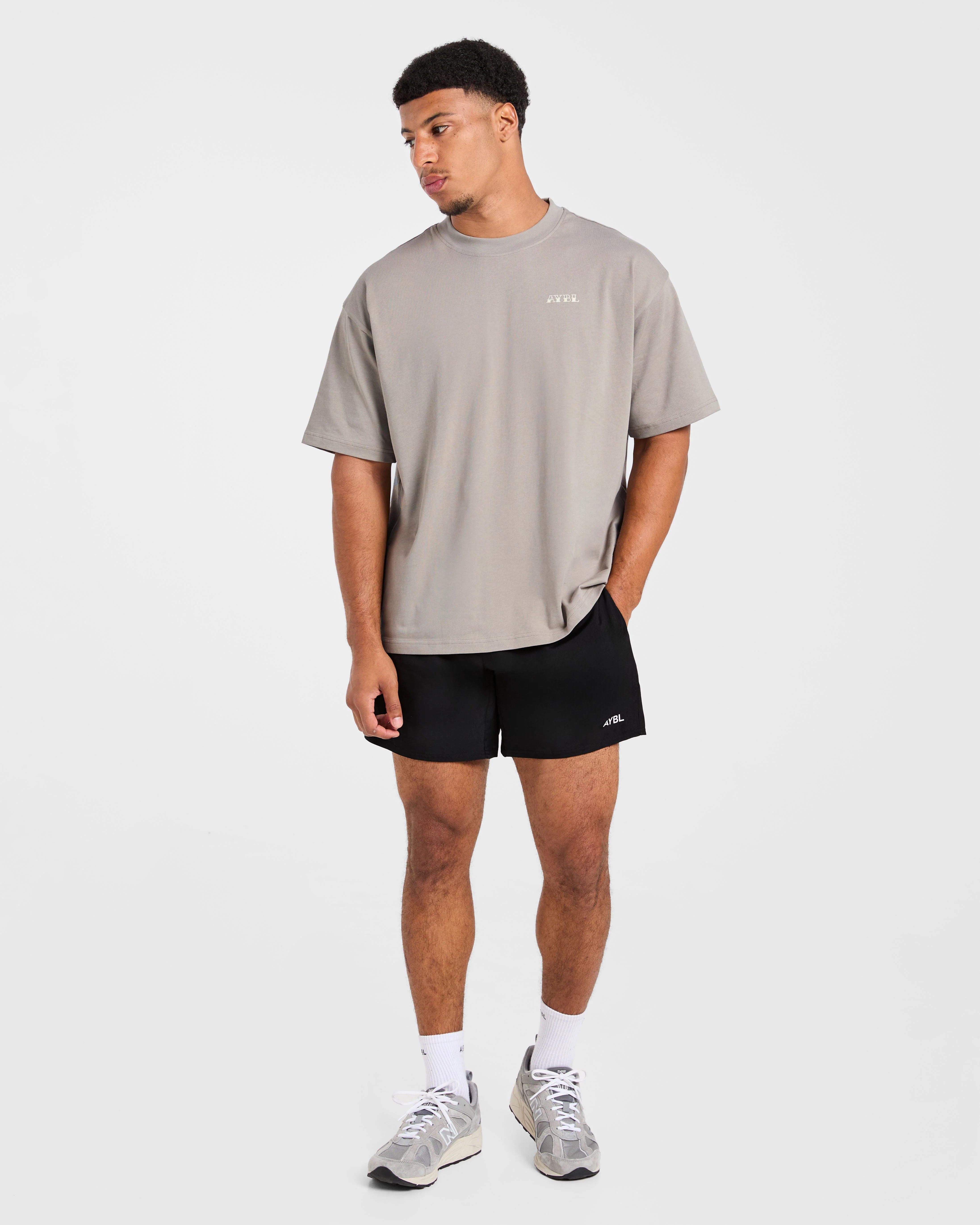 AYBL Strength Club Oversized T Shirt - Fog - Image 3