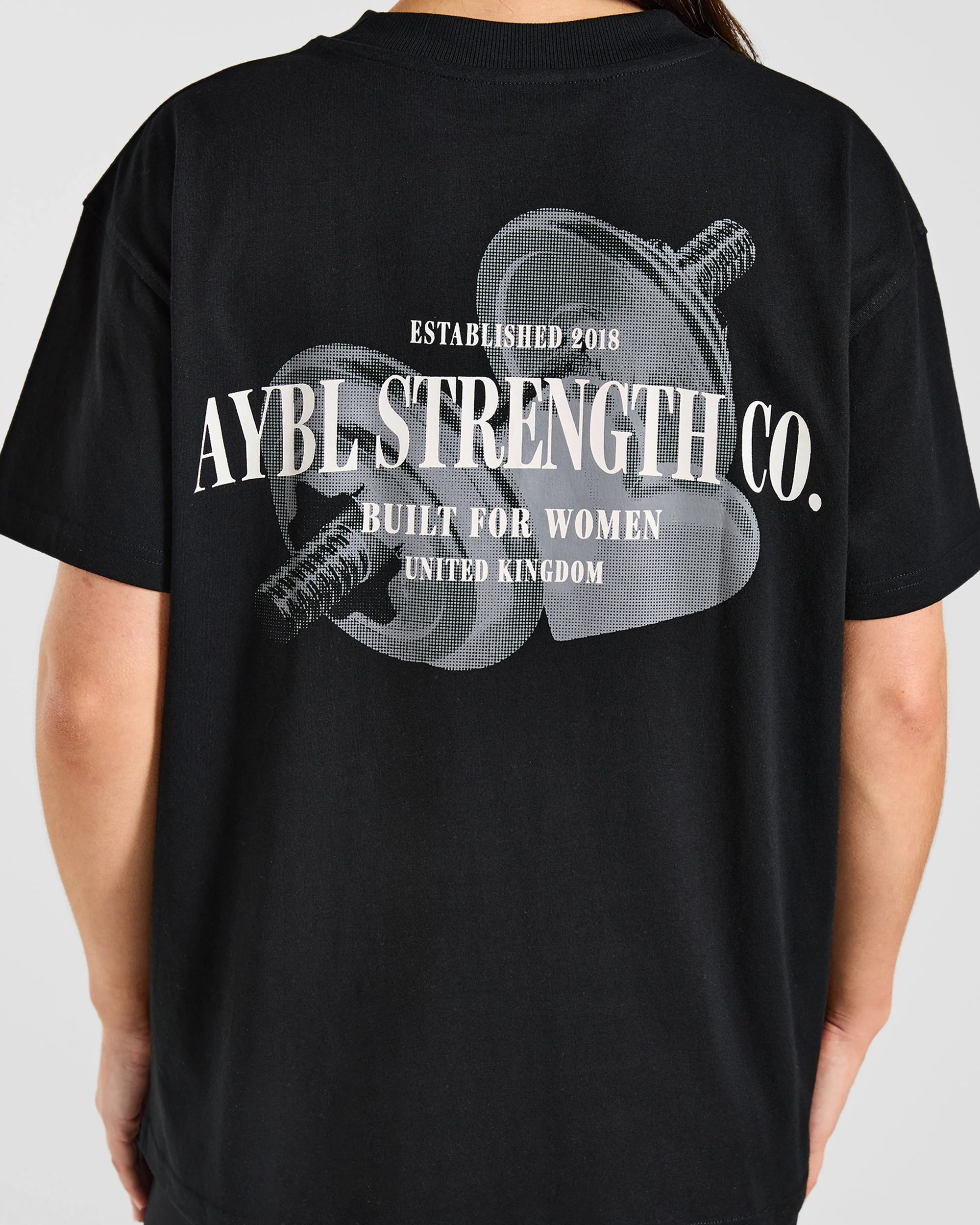 AYBL Strength Co Oversized T Shirt - Black - Image 5